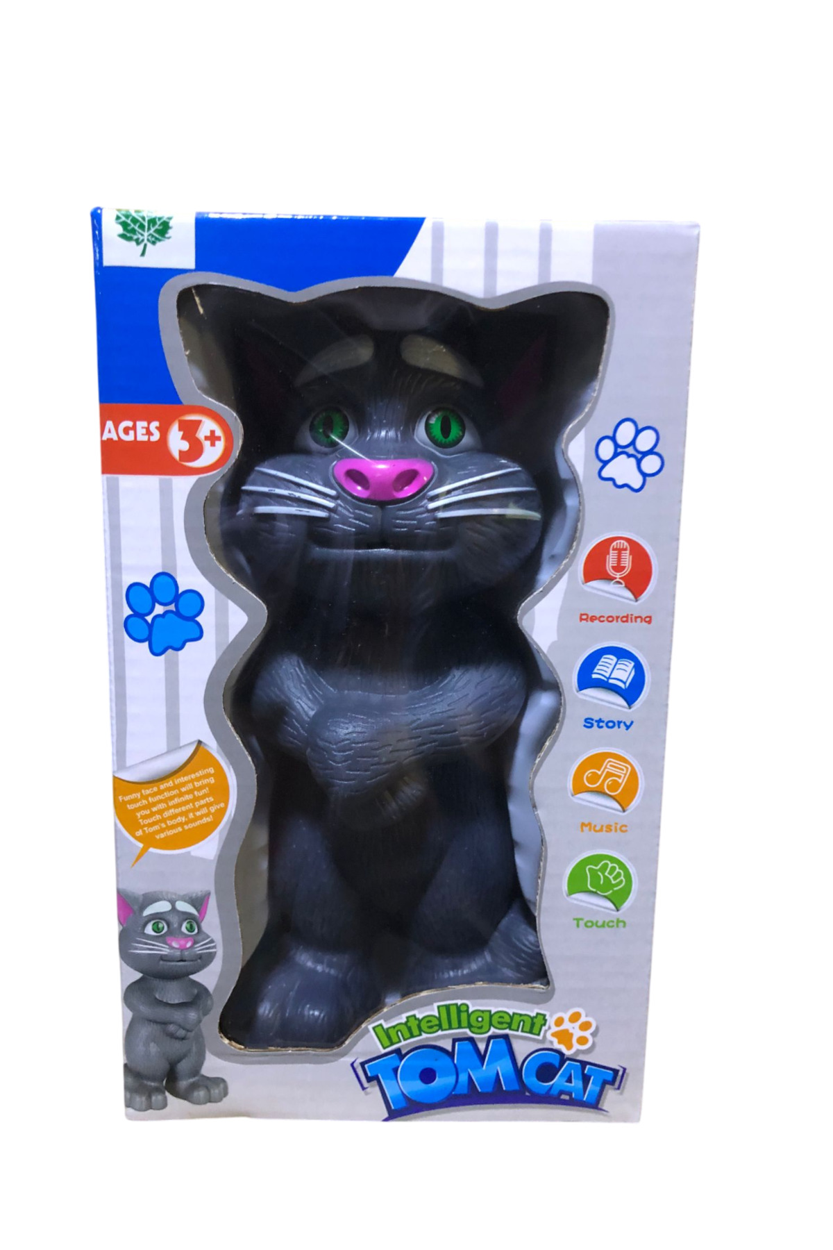 Oyuncak Store Ses Kaydeden Konuşan Tom Kedi 20 Cm Müzikli
