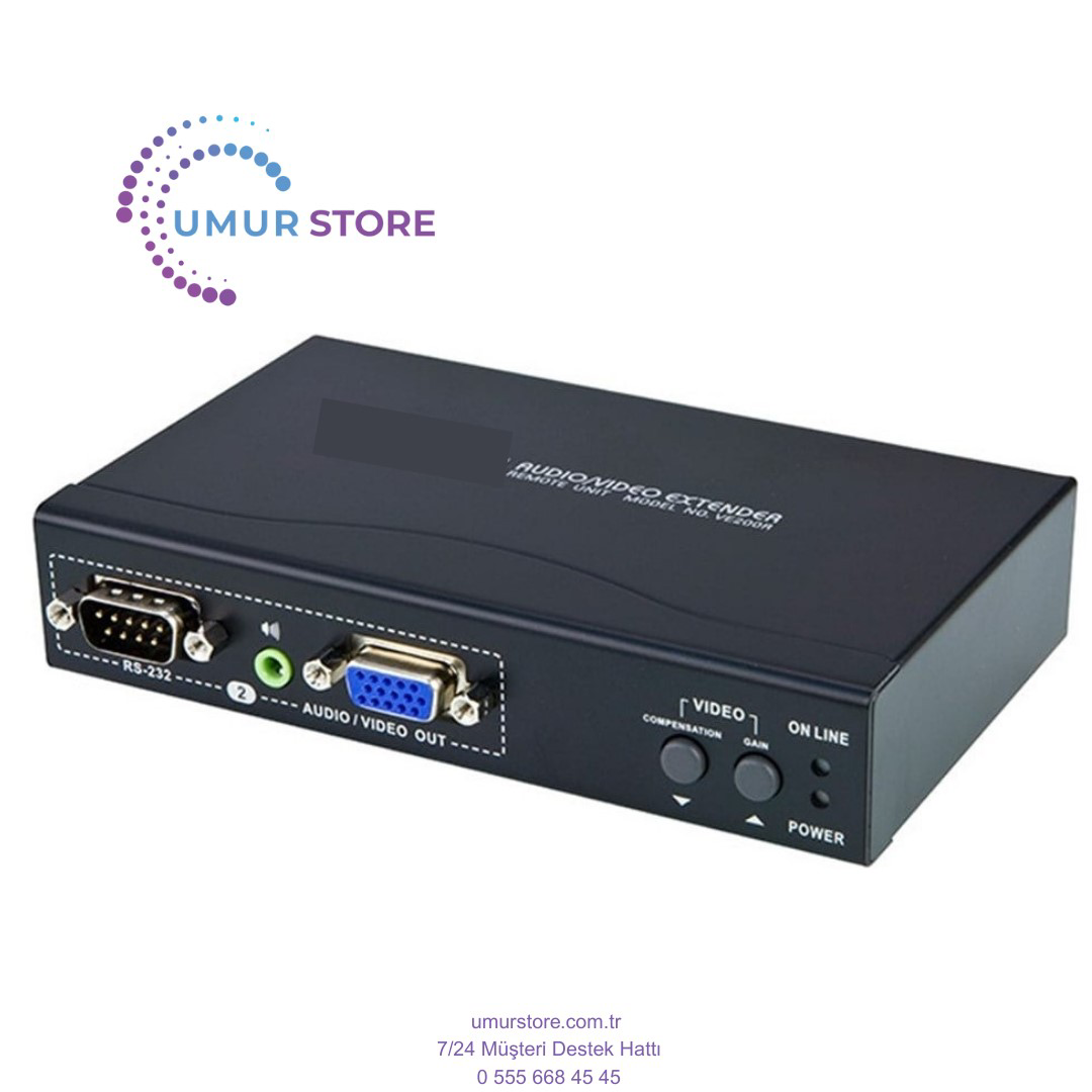 Ses / VGA Görüntü Sinyalı Uzatma Cihazı, Uzak Ünite, Hoparlör Bağ