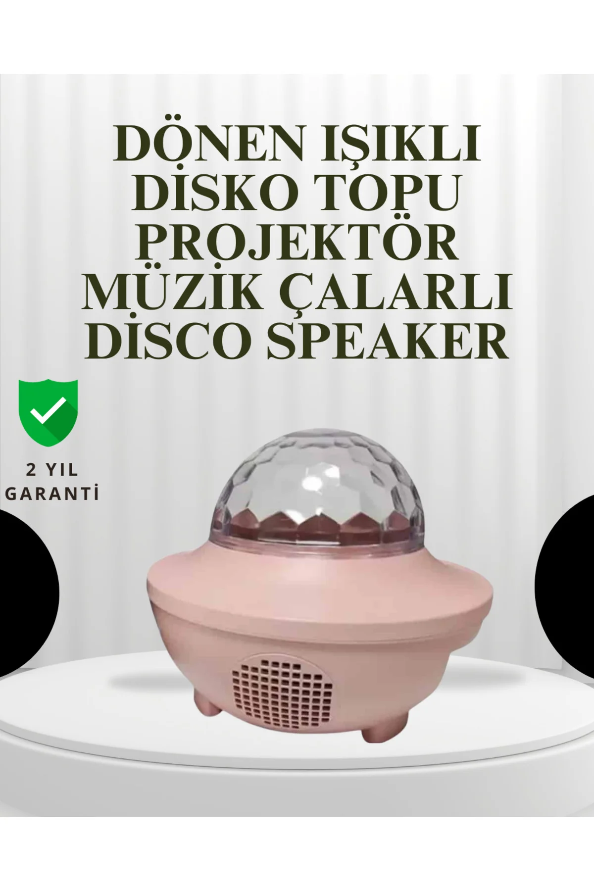 Sesle Etkileşimli Yıldız Projektörlü Gece Lambası – Bluetooth Hoparlörlü, USB Girişli, Dönen Okyanus