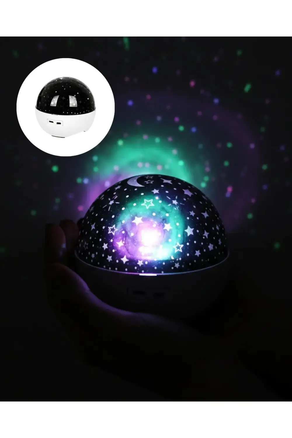 Sesle Tepki Veren Yıldız Projektör Oda Lambası