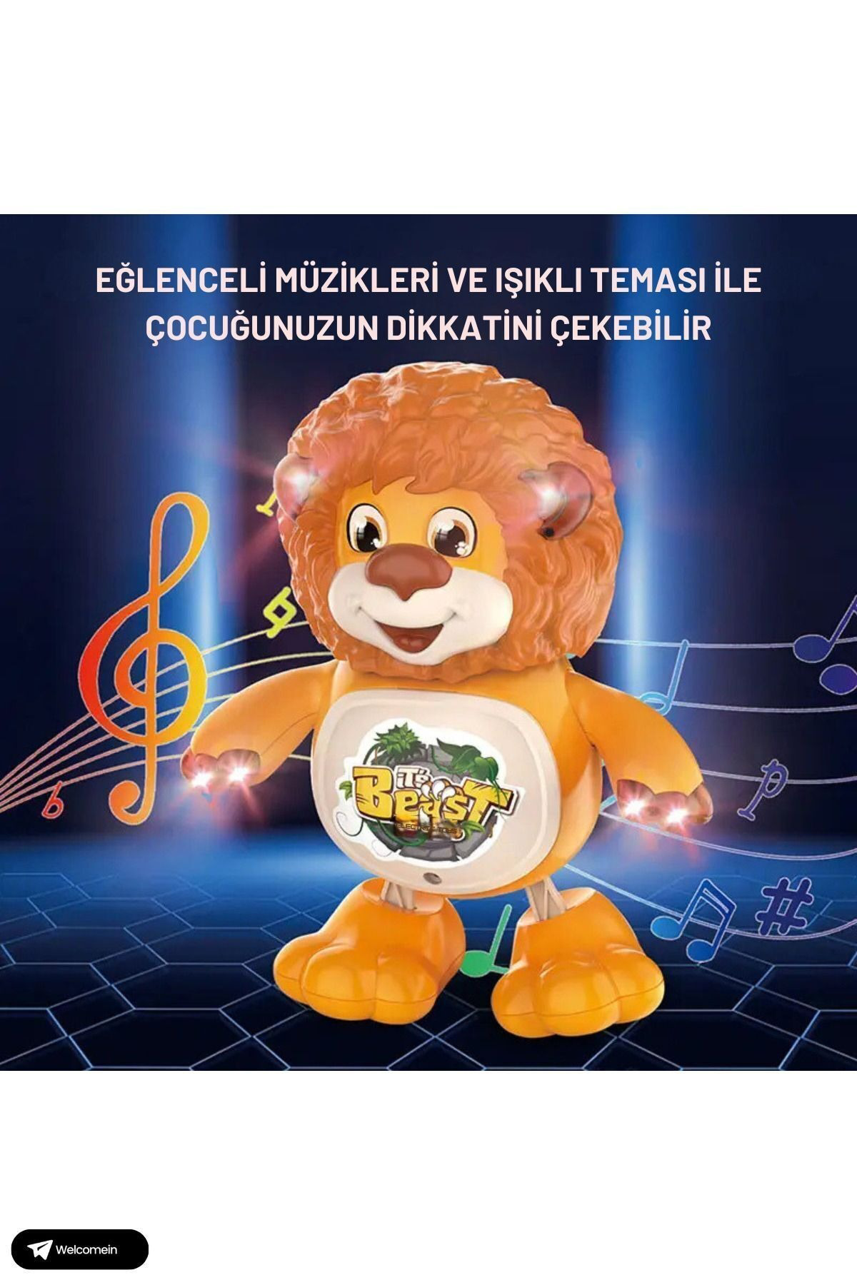 Oyuncak Store Sesli İşikli Hareketli Dans Edebilen Emekleme Aslan