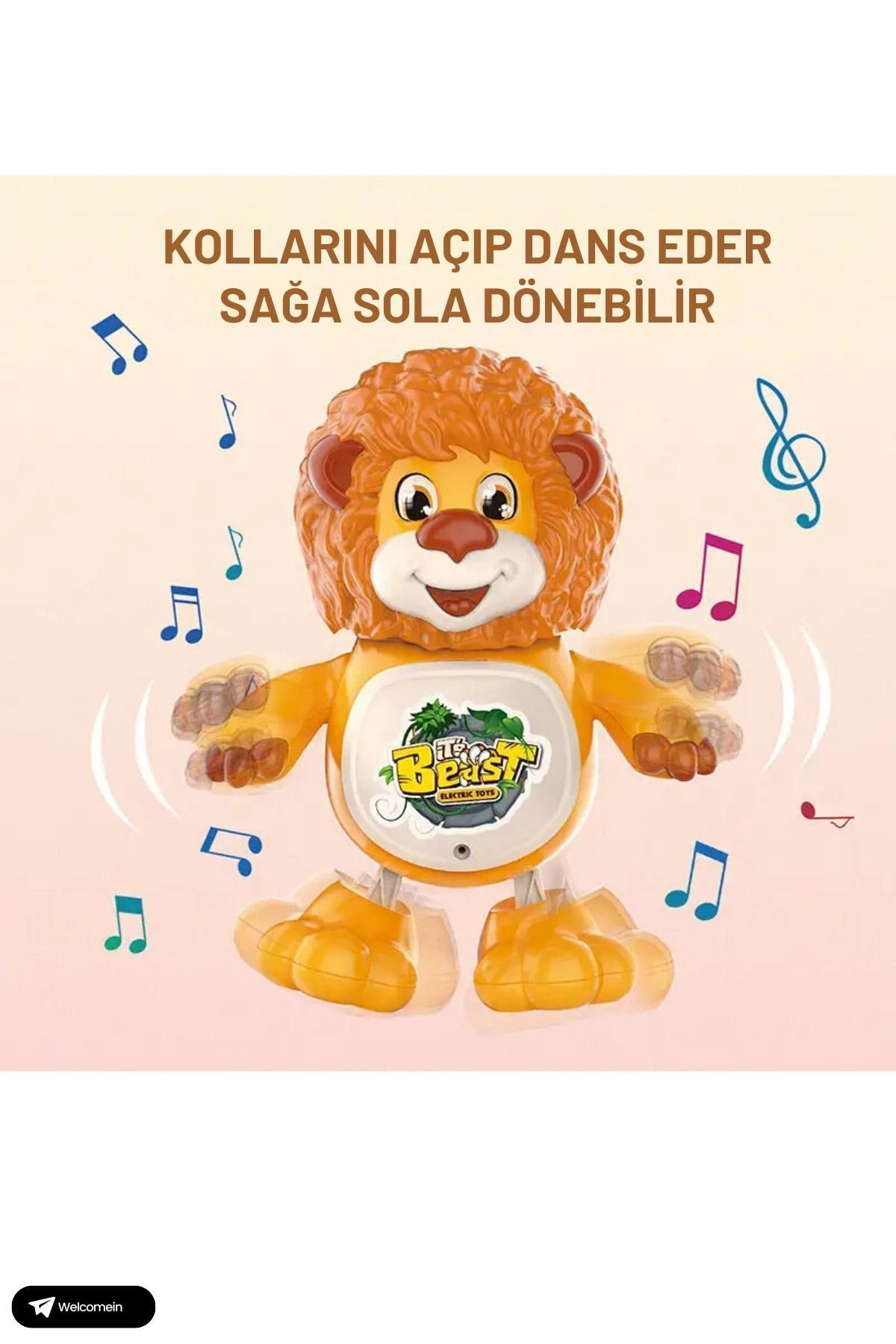 Oyuncak Store Sesli İşikli Hareketli Dans Edebilen Emekleme Aslan