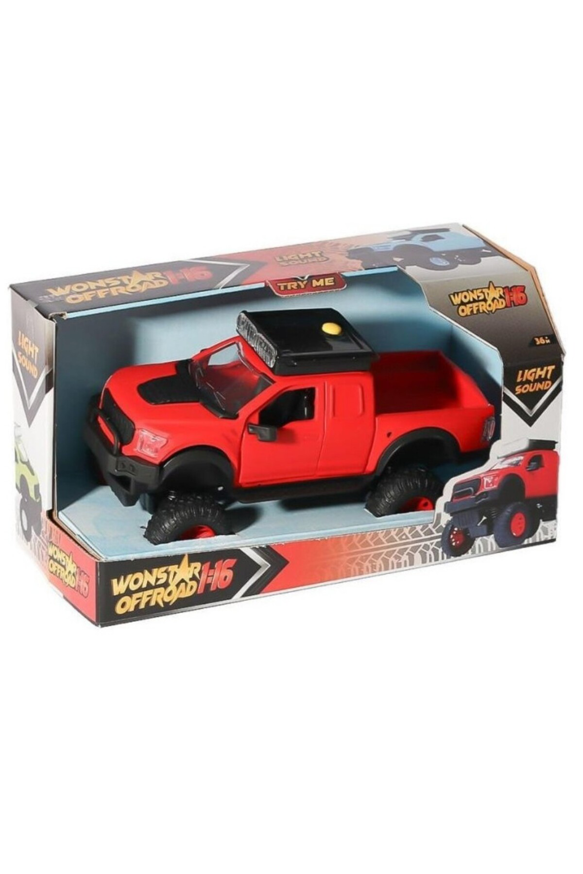 Sesli Işıklı İş Makinaları 25 cm Kamyon - 4016 - Kırmızı (Lisinya