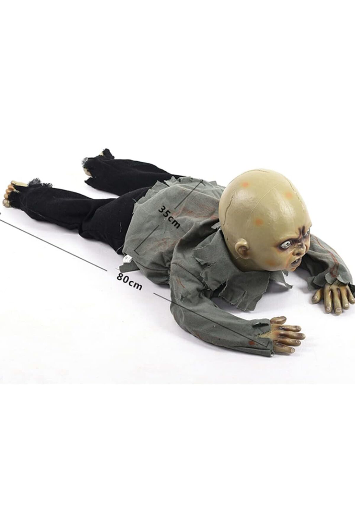 Ok Aksesuar Sesli İşıklı Ve Sensörlü Yerde Emekleyen Hareketli Bebek Hayalet