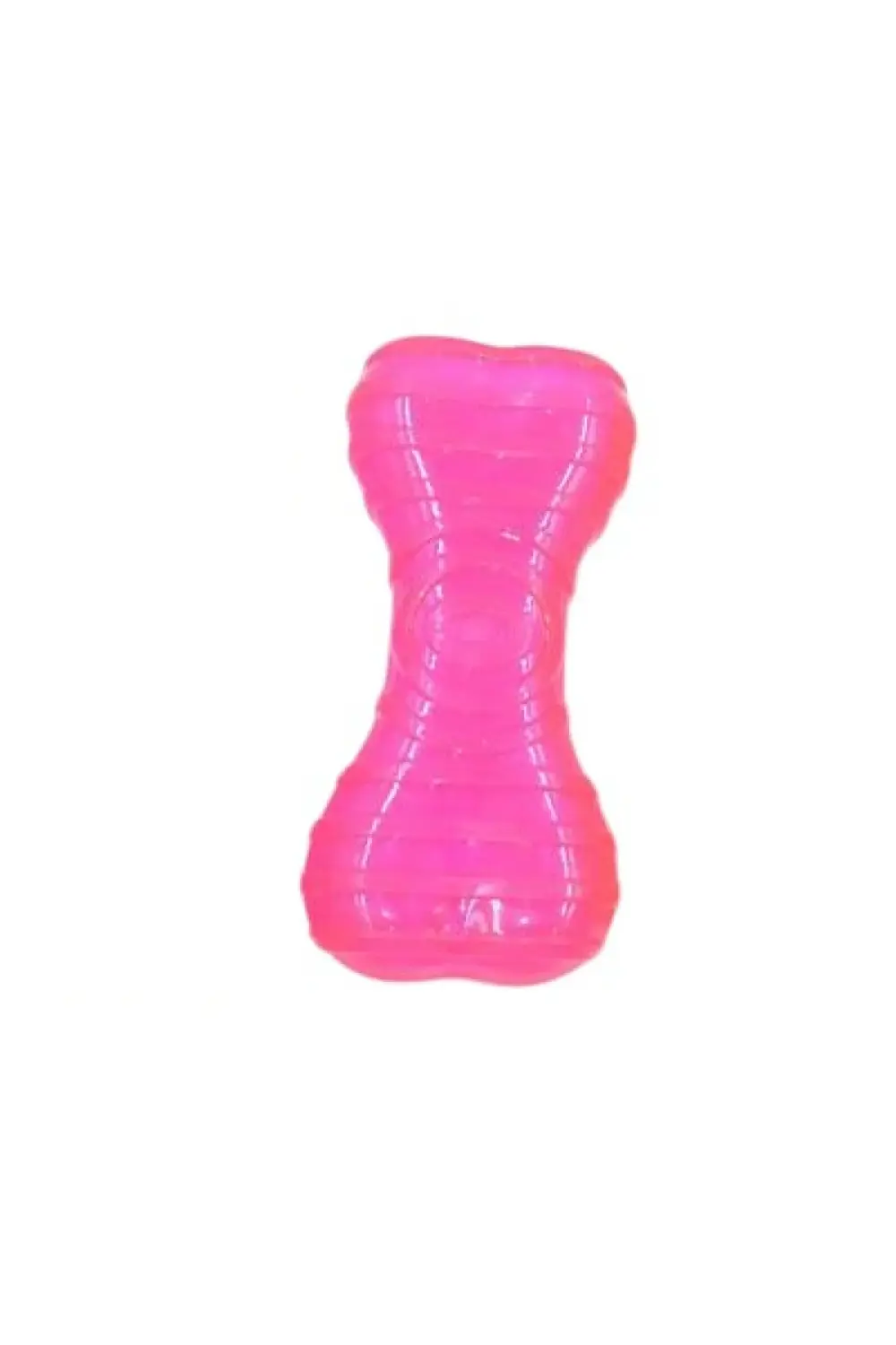 Sesli Köpek Oyuncağı. Kemik Şeklinde TPR, Kauçuk Kemik (D) Fuşya