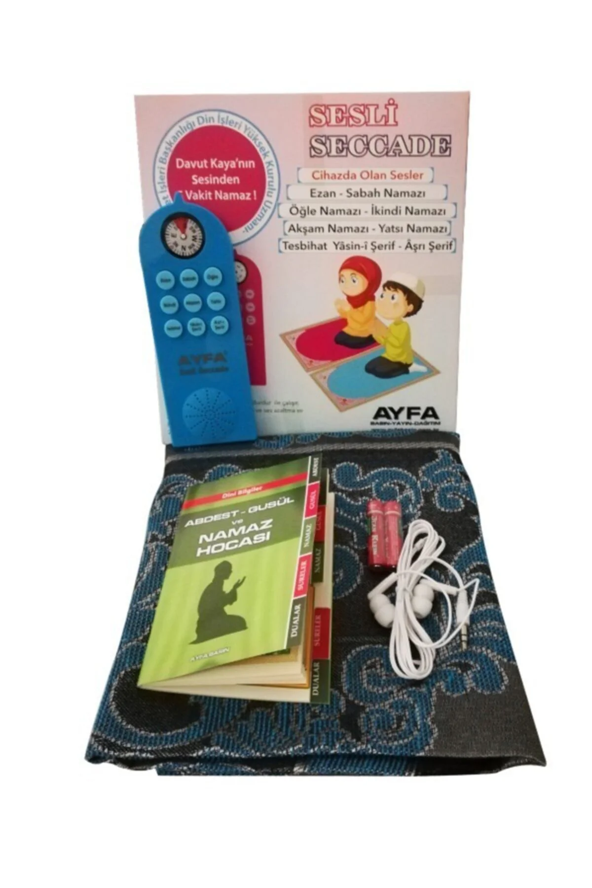 Sesli Namaz Kıldıran Seccade Mavi
