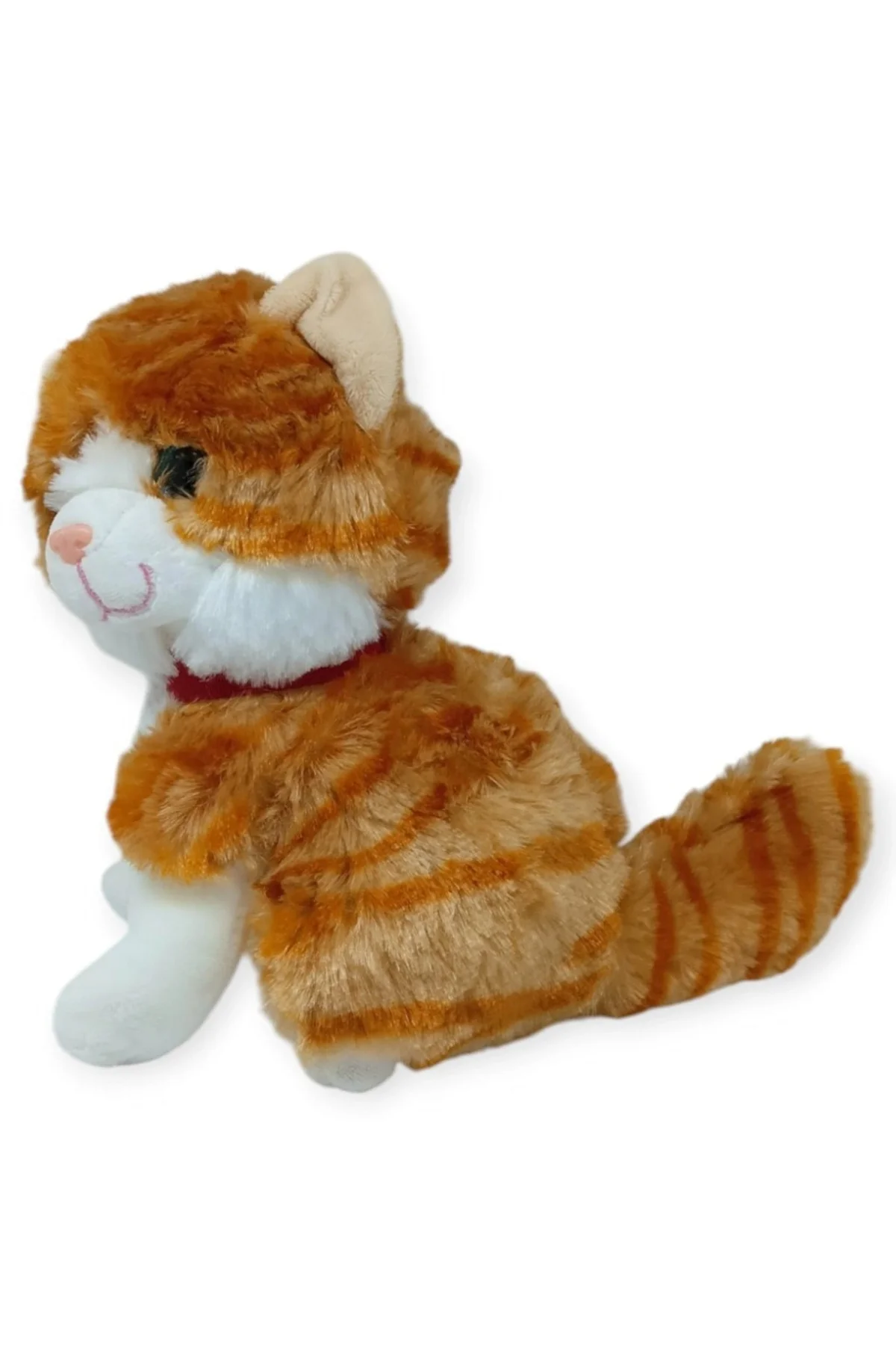 Sesli Peluş Kedi 25 cm - Sarı - 1 ADET