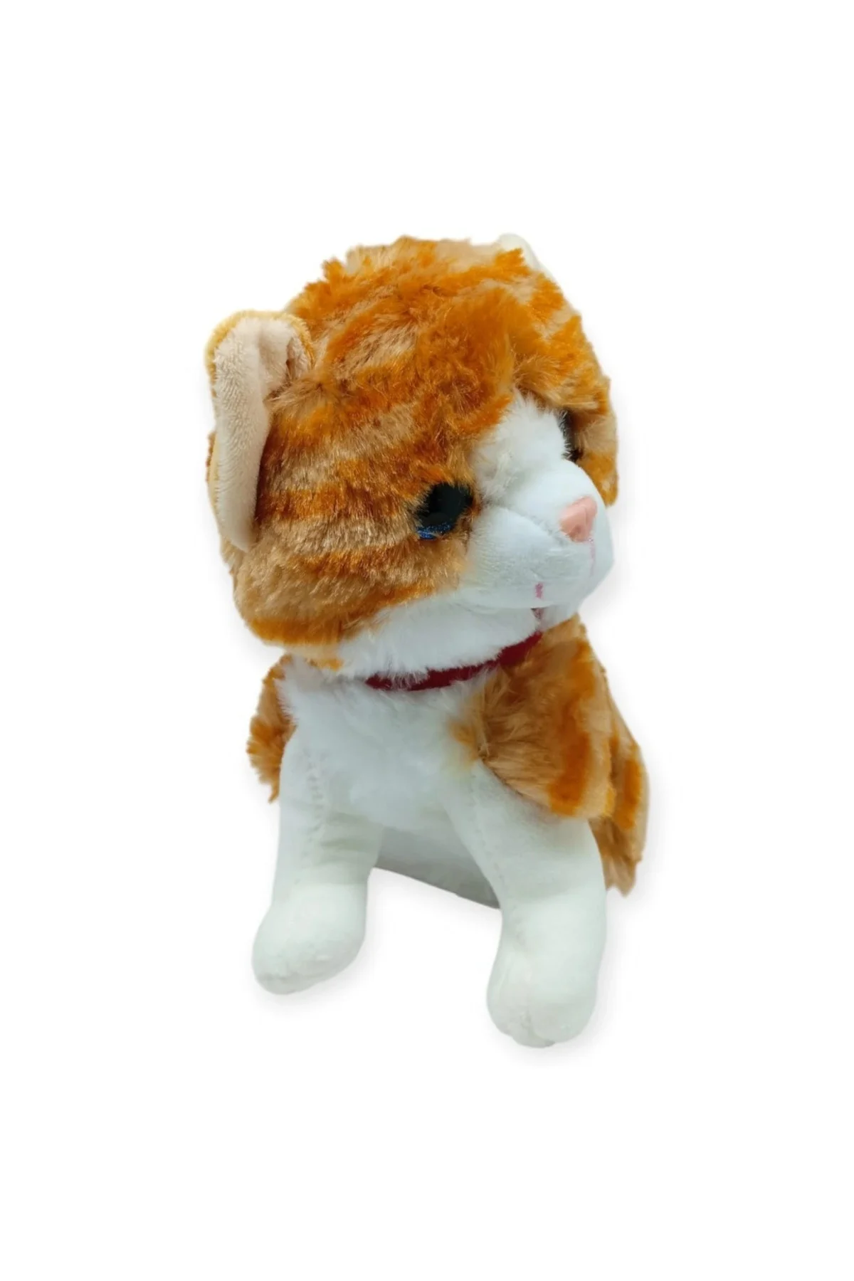 Sesli Peluş Kedi 25 cm - Sarı - 1 ADET