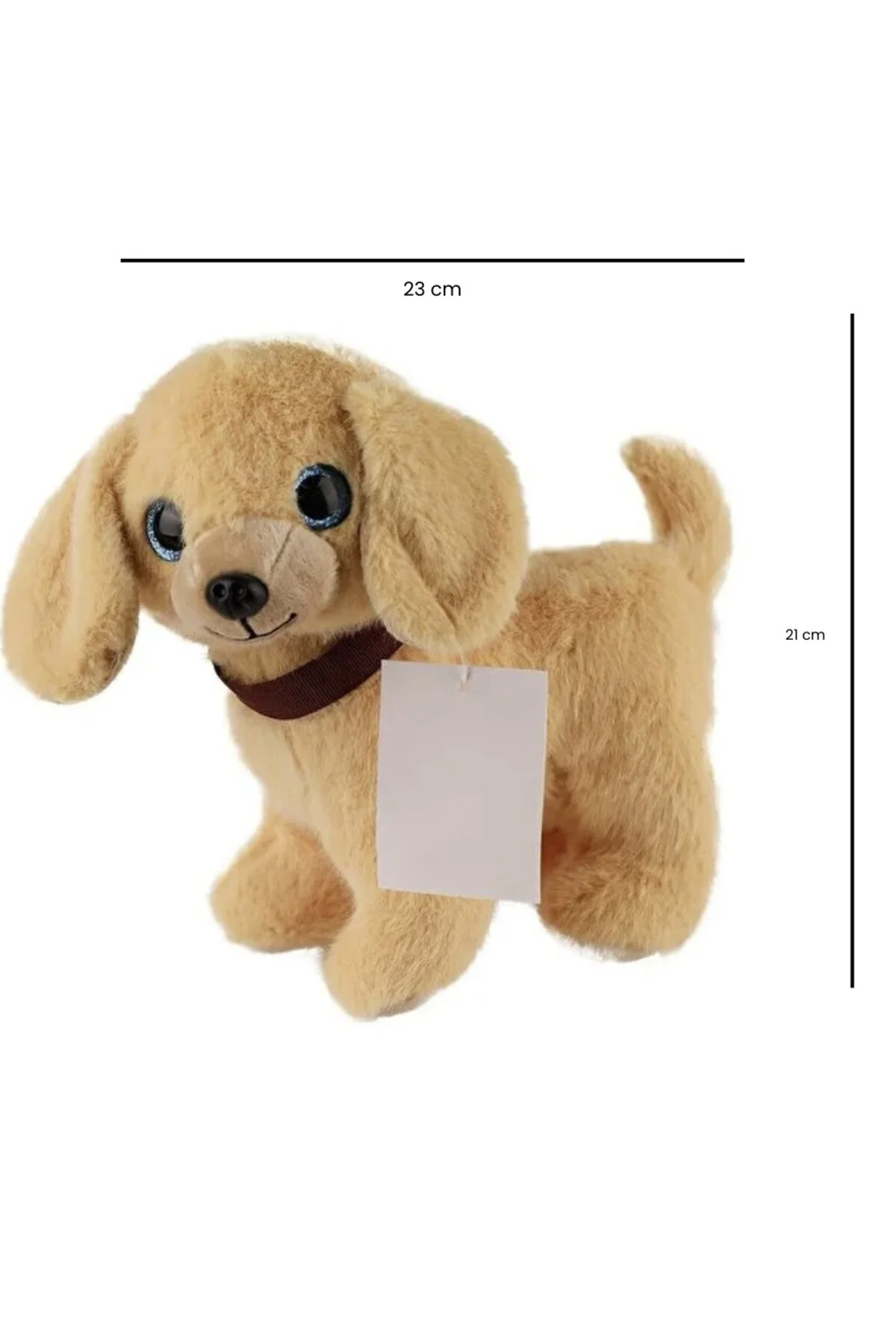 Sesli Peluş Köpek - 2309033 - Açık Kahverengi (Lisinya)