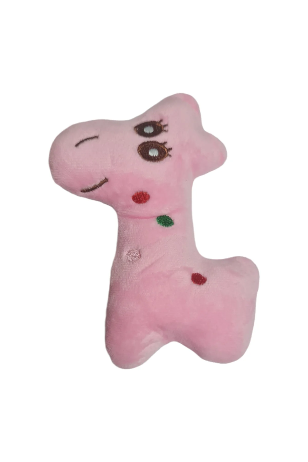 Sesli Peluş Köpek Isırma Oyuncağı (Zürafa) Pembe Sesli Peluş Köpek Isırma Oyuncağı (Zürafa) Pembe