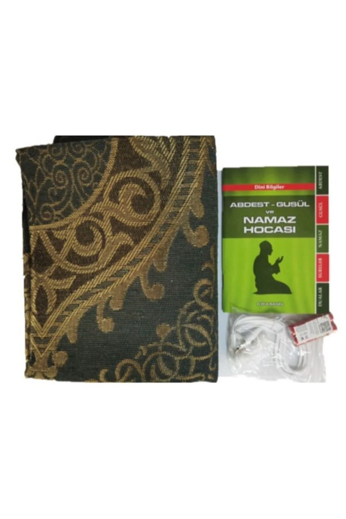 Sesli Seccade Eğitici Namaz Seti Namaz Kıldıran Seccade Yeşil Ren