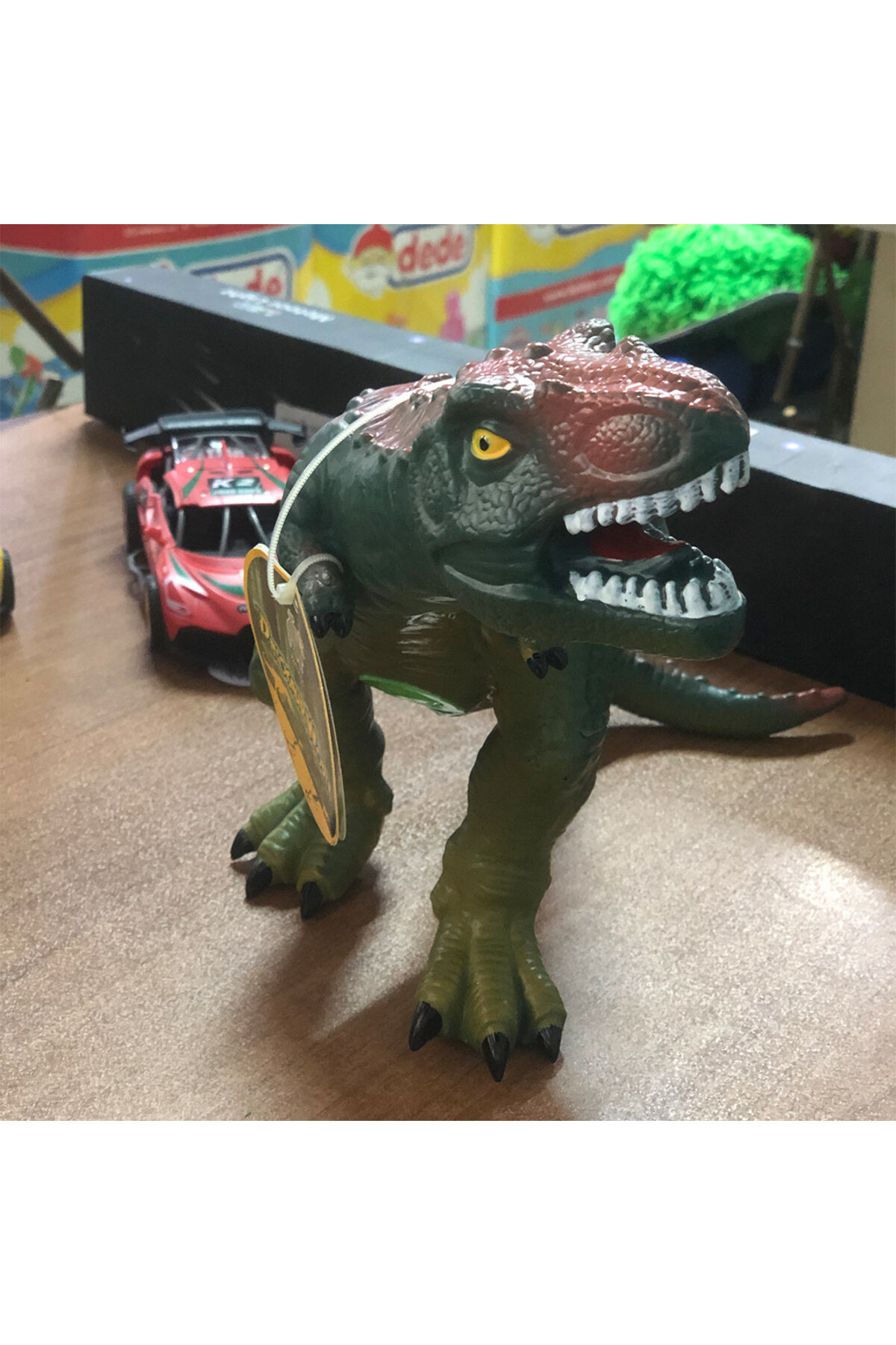 Oyuncak Store Sesli Soft Yumuşak Gerçekçi 36 Cm Dinazor Dünyasından Trex