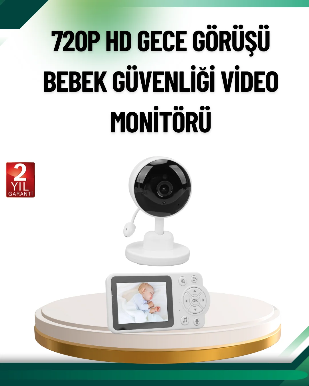 Sesli ve Görüntülü Bebek Kamerası Sıcaklık Takipli Fiyatı, Yorumları ve Özellikleri