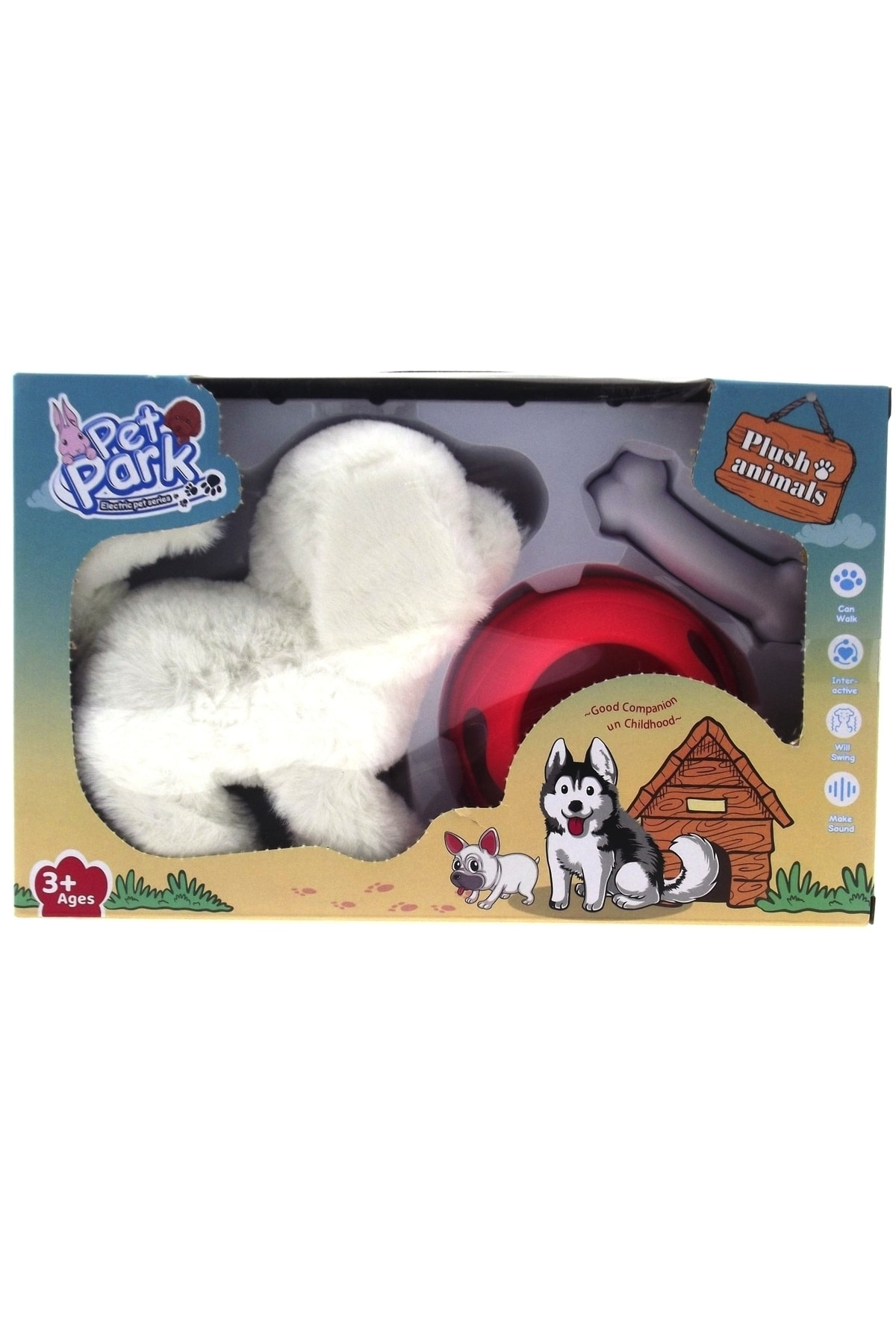 Mega Sesli Ve Hareketli Beyaz Yavru Köpek