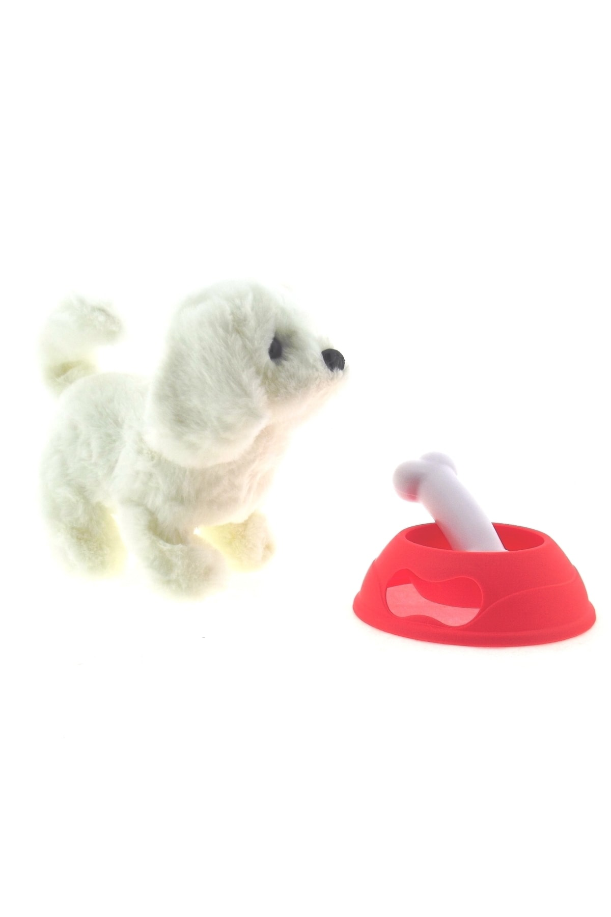 Mega Sesli Ve Hareketli Beyaz Yavru Köpek