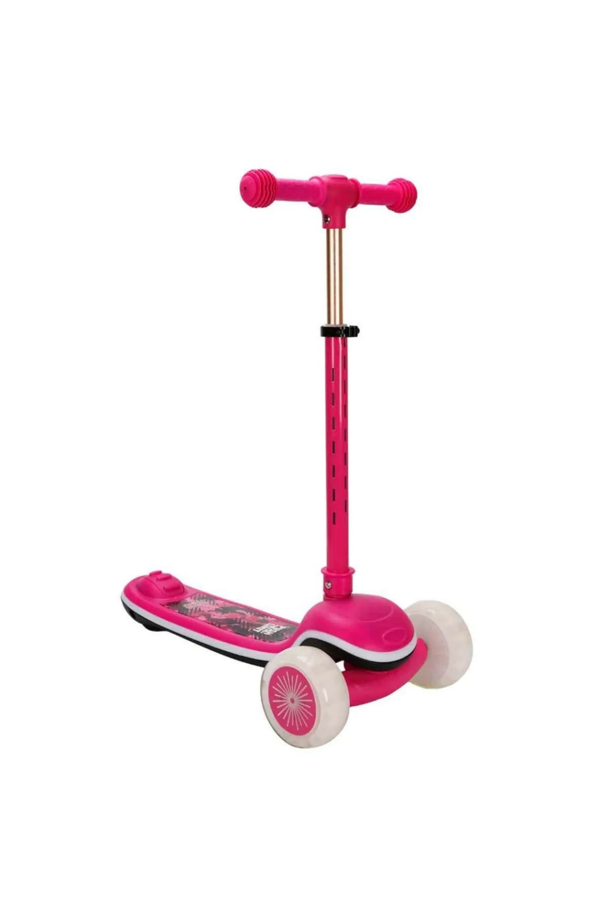 Sesli ve Işıklı 3 Tekerlekli Katlanabilir Scooter