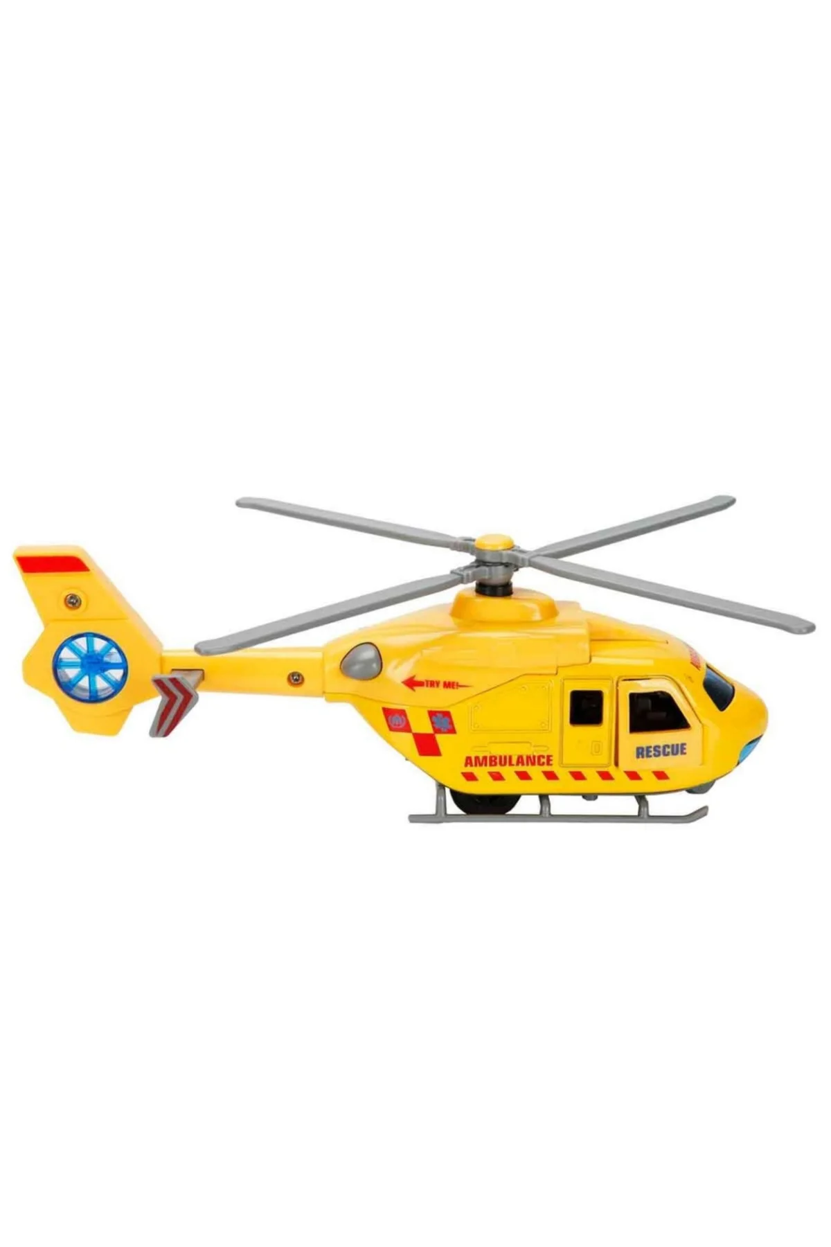 Sesli ve Işıklı Çek Bırak Die Cast Helikopter