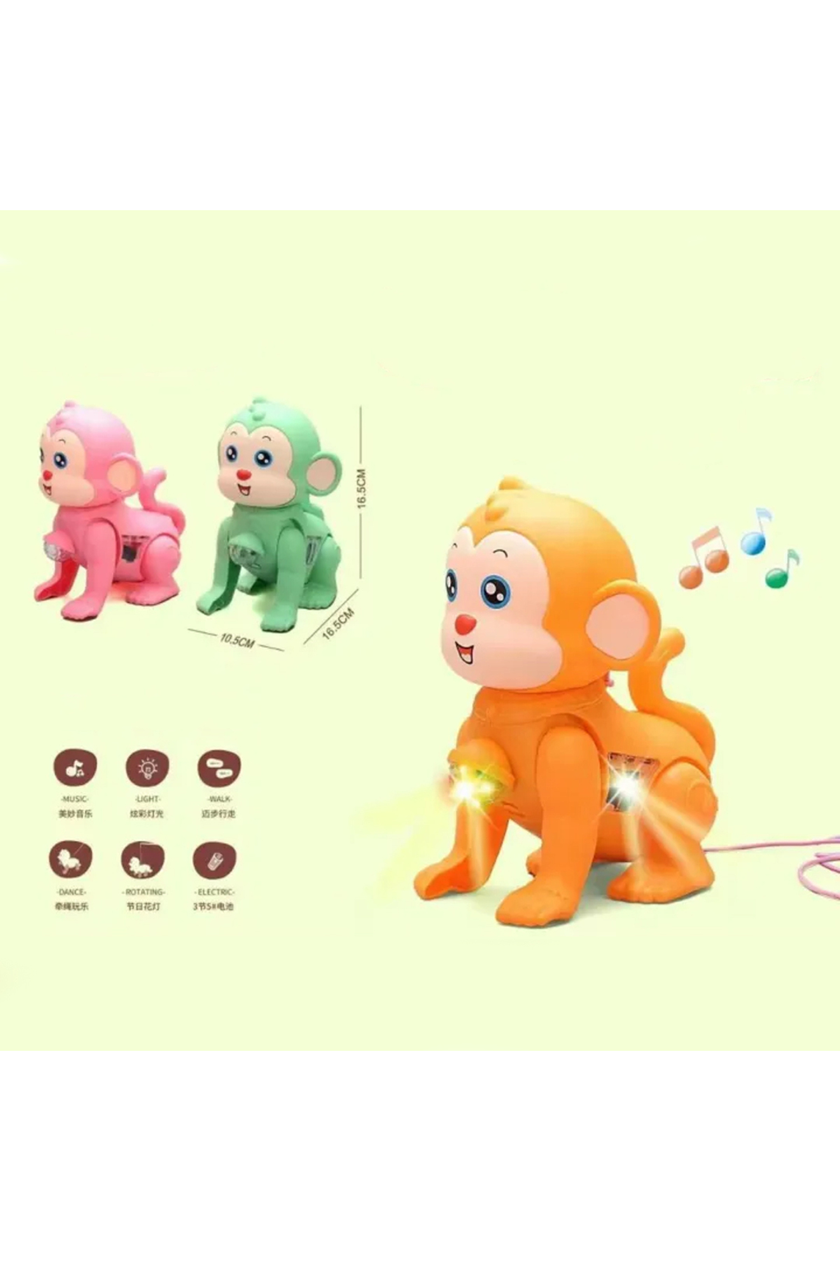 Oyuncak Store Sesli Ve İşıklı Gezen Dolaşan Maymun