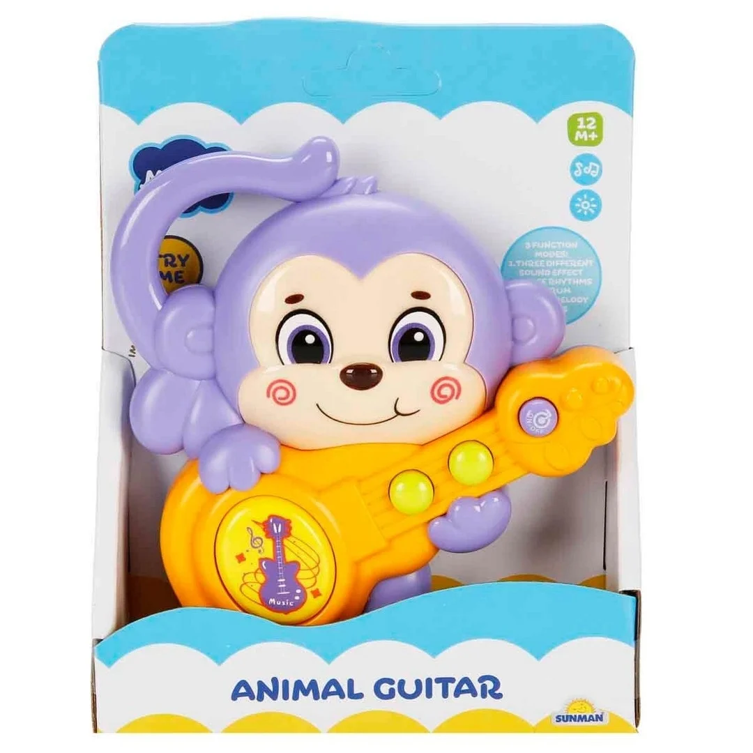 Sesli ve Işıklı Gitar Çalan Maymun S01005212