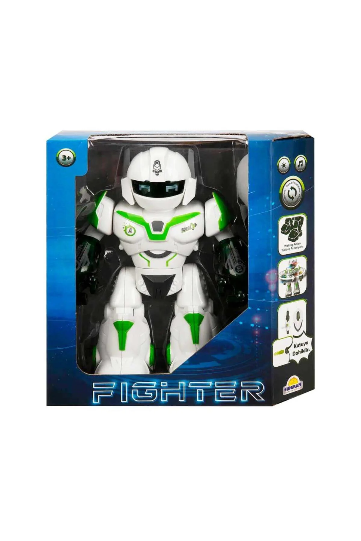 Sesli ve Işıklı Robot Fighter 22 cm