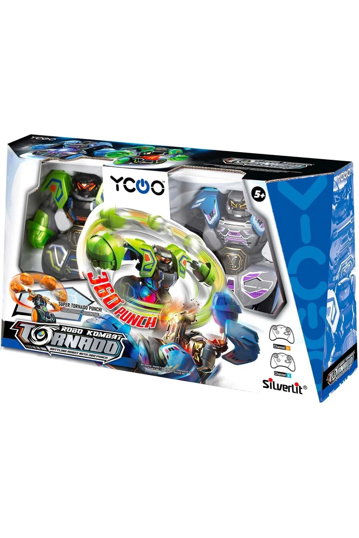 Sesli ve Işıklı Uzaktan Kumandalı Robo Kombat Tornado 2’li Paket 