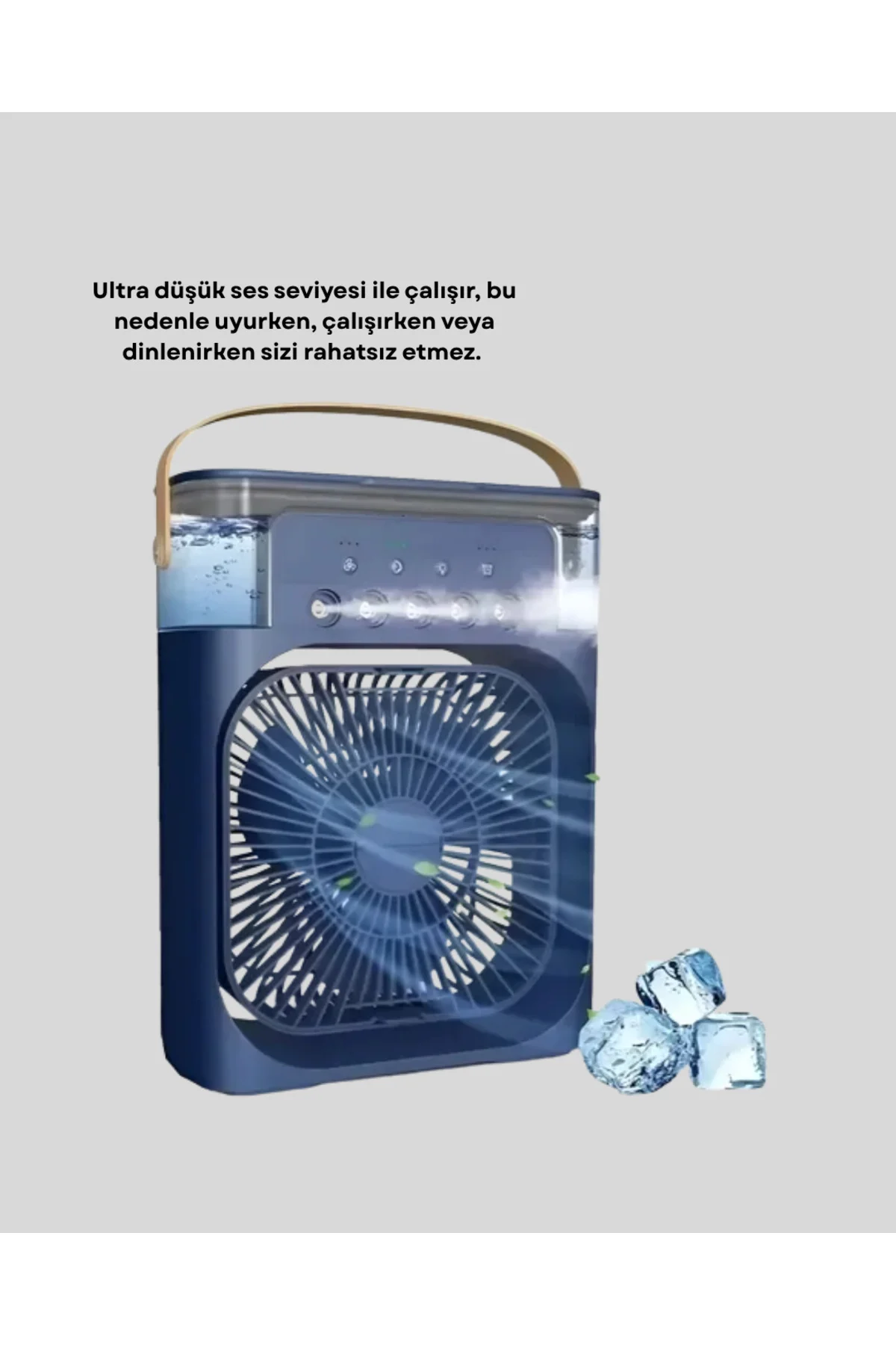 Sessiz Çalışan Turbo Fan Güçlü Hava Akışlı Masa Üstü Vantilatör -