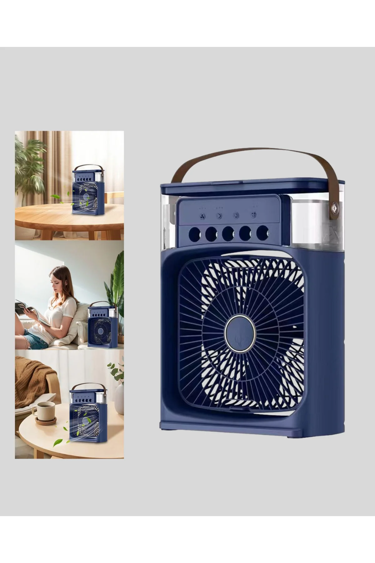 Sessiz Çalışan Turbo Fan Güçlü Hava Akışlı Masa Üstü Vantilatör -