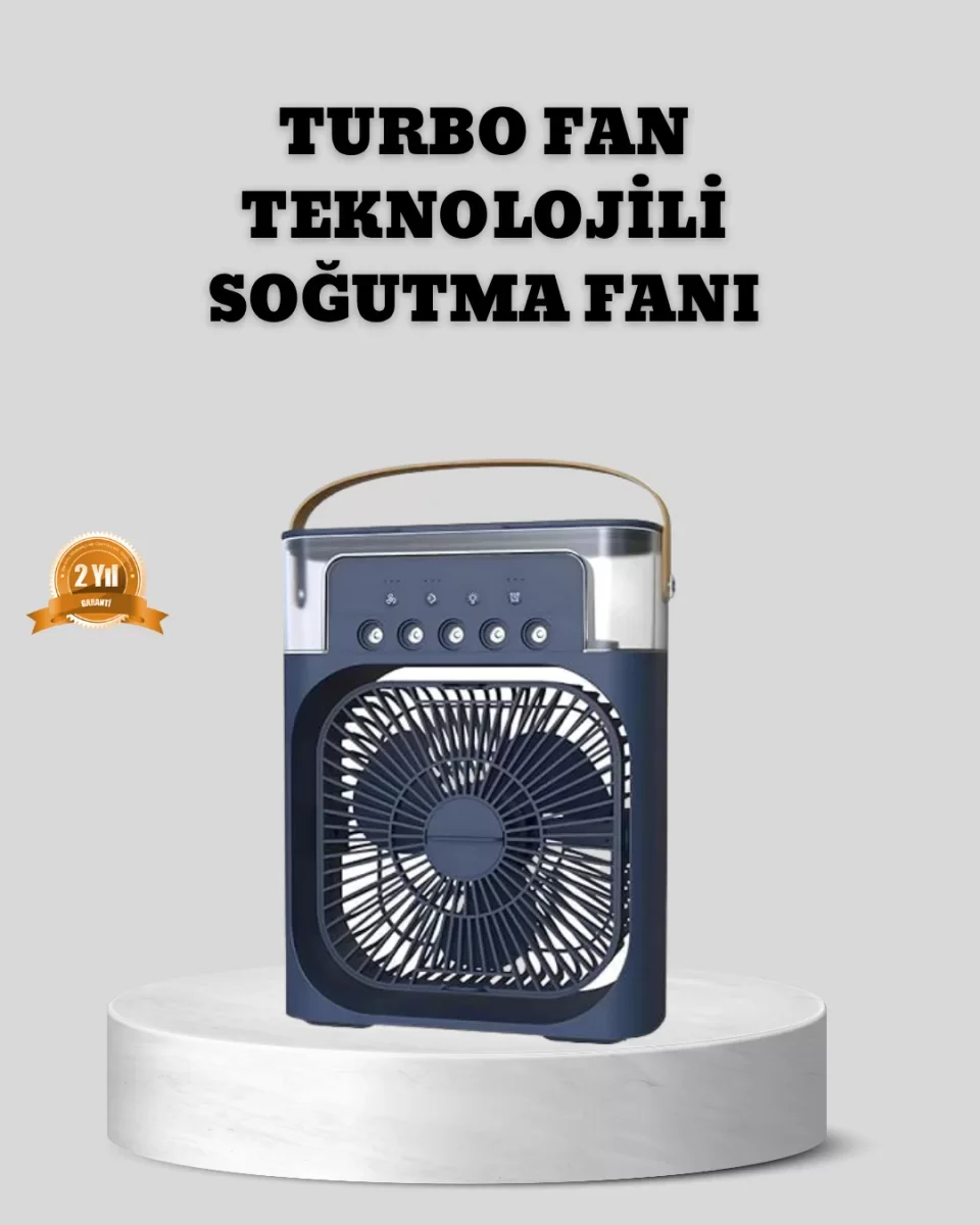 Sessiz Çalışan Turbo Fan Güçlü Hava Akışlı Masa Üstü Vantilatör - Lisinya