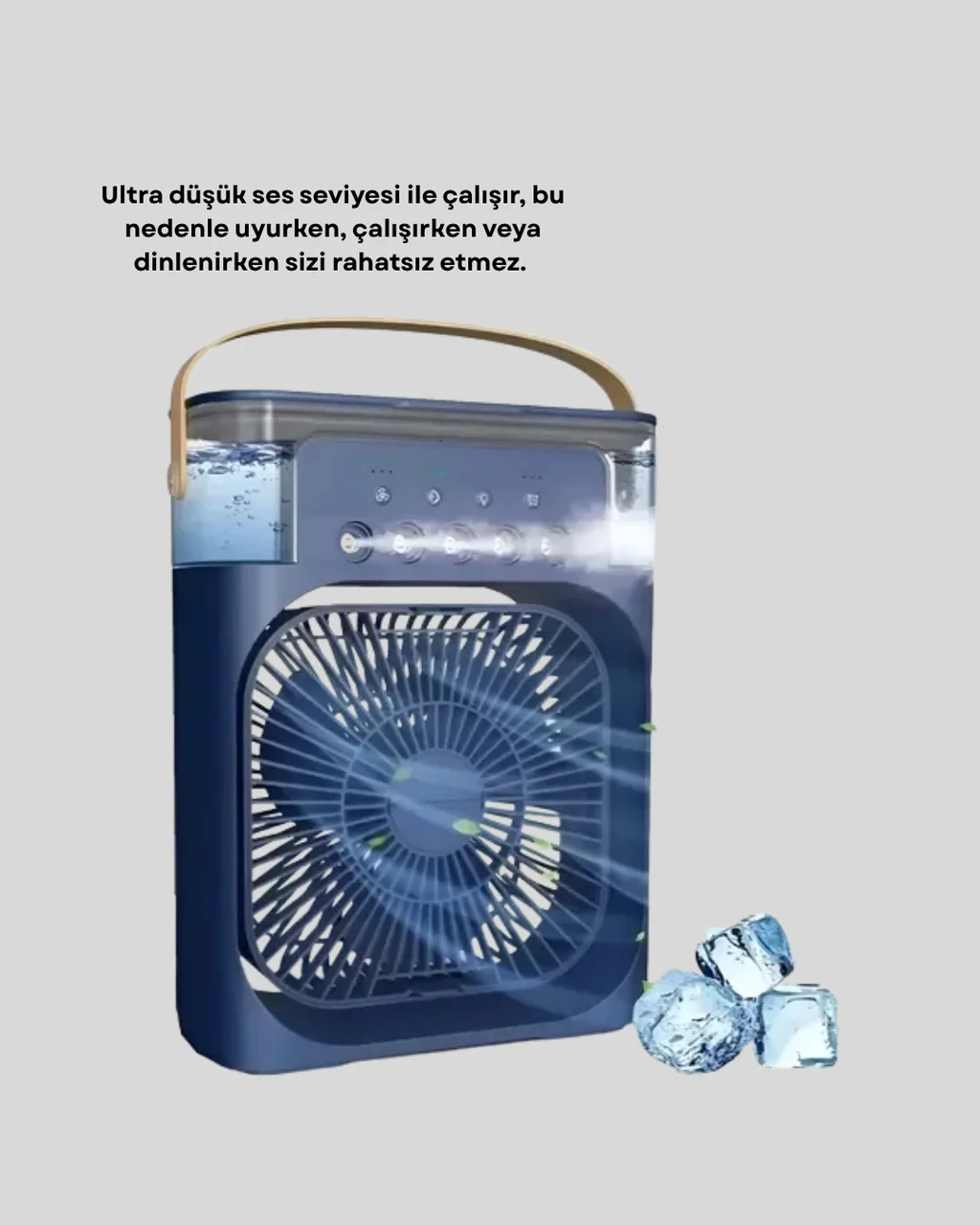 Sessiz Çalışan Turbo Fan Güçlü Hava Akışlı Masa Üstü Vantilatör - Lisinya