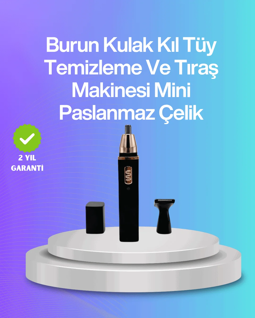 Sessiz çalışan tüy düzeltici burun ve kulak makinesi