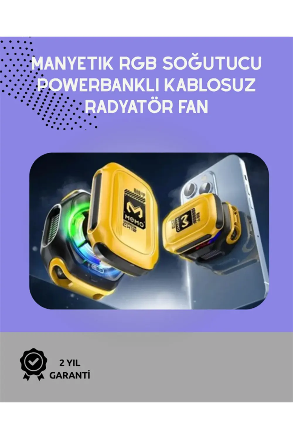 Sessiz Çalışan Yarı İletken Telefon Soğutucu | iOS ve Android Uyu