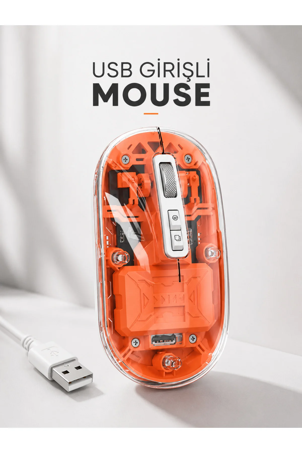 Sessiz Kablosuz USB Girişli Mouse Fare Yüksek Performanslı