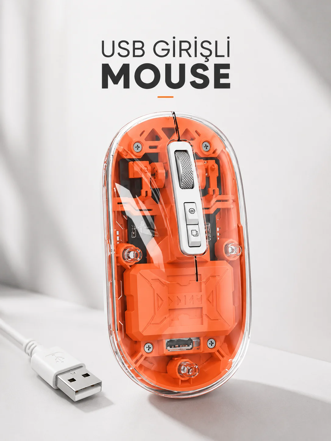 Sessiz Kablosuz USB Girişli Mouse Fare Yüksek Performanslı