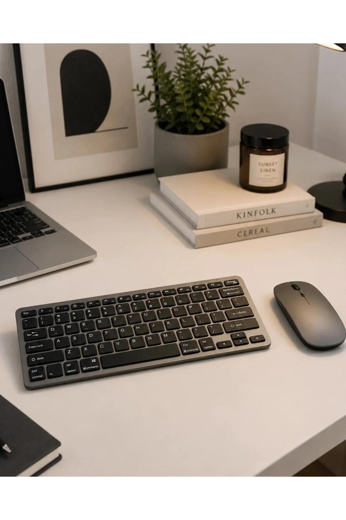 Sessiz Kullanım Sunan Bluetooth Klavye Mouse Seti Çoklu Cihaz Uyu