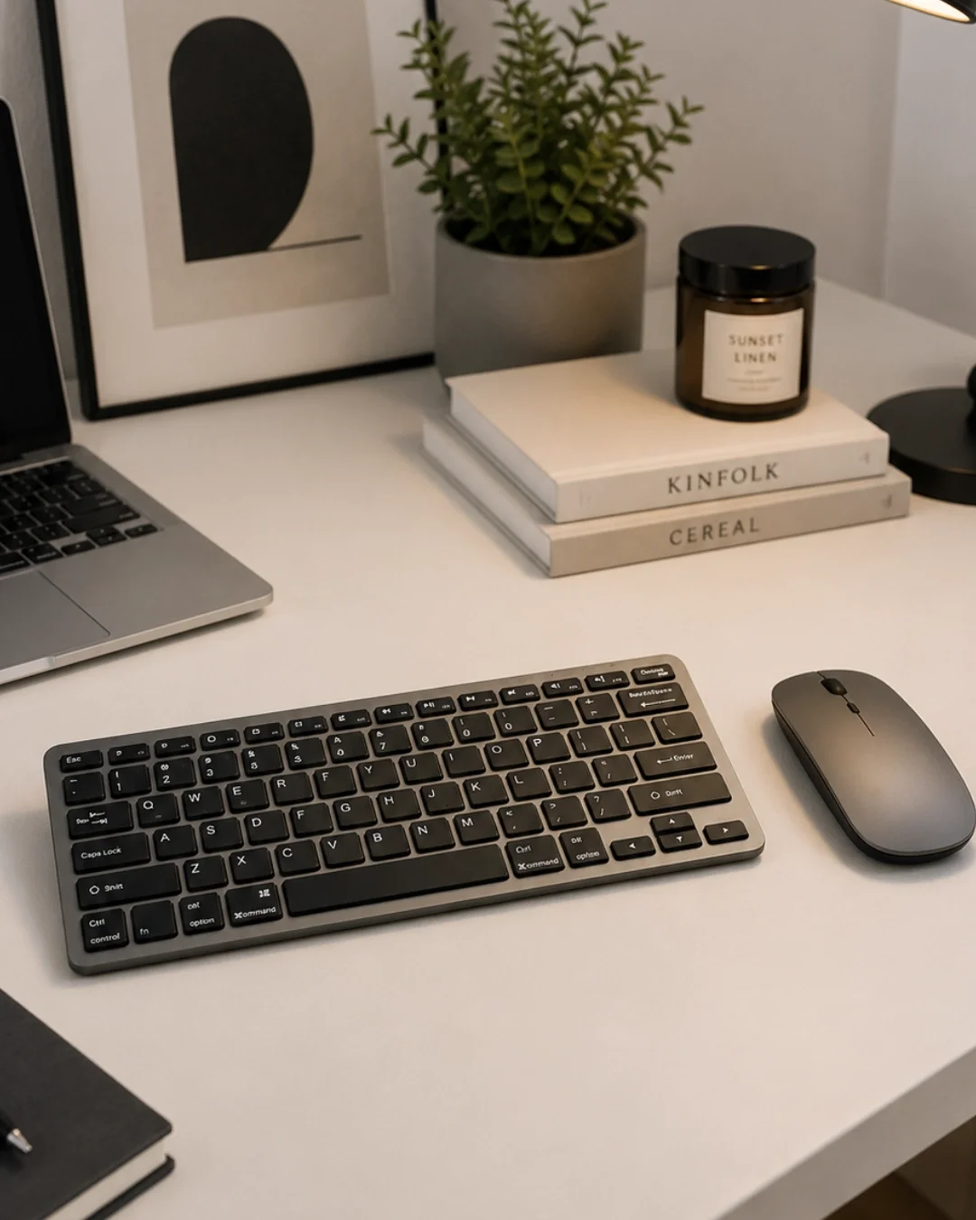 Sessiz Kullanım Sunan Bluetooth Klavye Mouse Seti Çoklu Cihaz Uyumlu