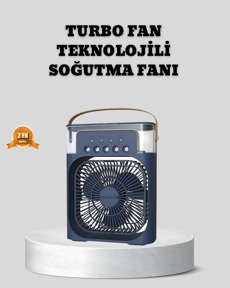Sessiz Masaüstü Vantilatör - Güçlü Turbo Fan ile Evde Serinlik