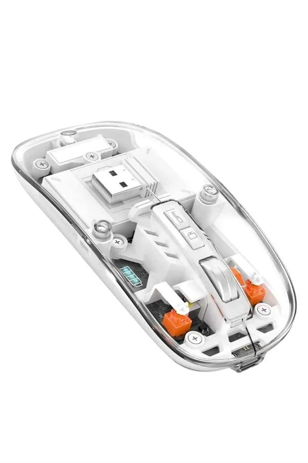 Sessiz Tıklama Çift Modlu Bluetooth Ve Alıcı Şeffaf Mouse Fare Fiyatı, Yorumları ve Özellikleri