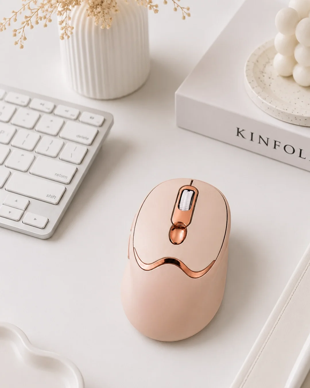 Sessiz Tıklama Özellikli Şarjlı Kablosuz Mouse Çoklu Cihaz Uyumlu