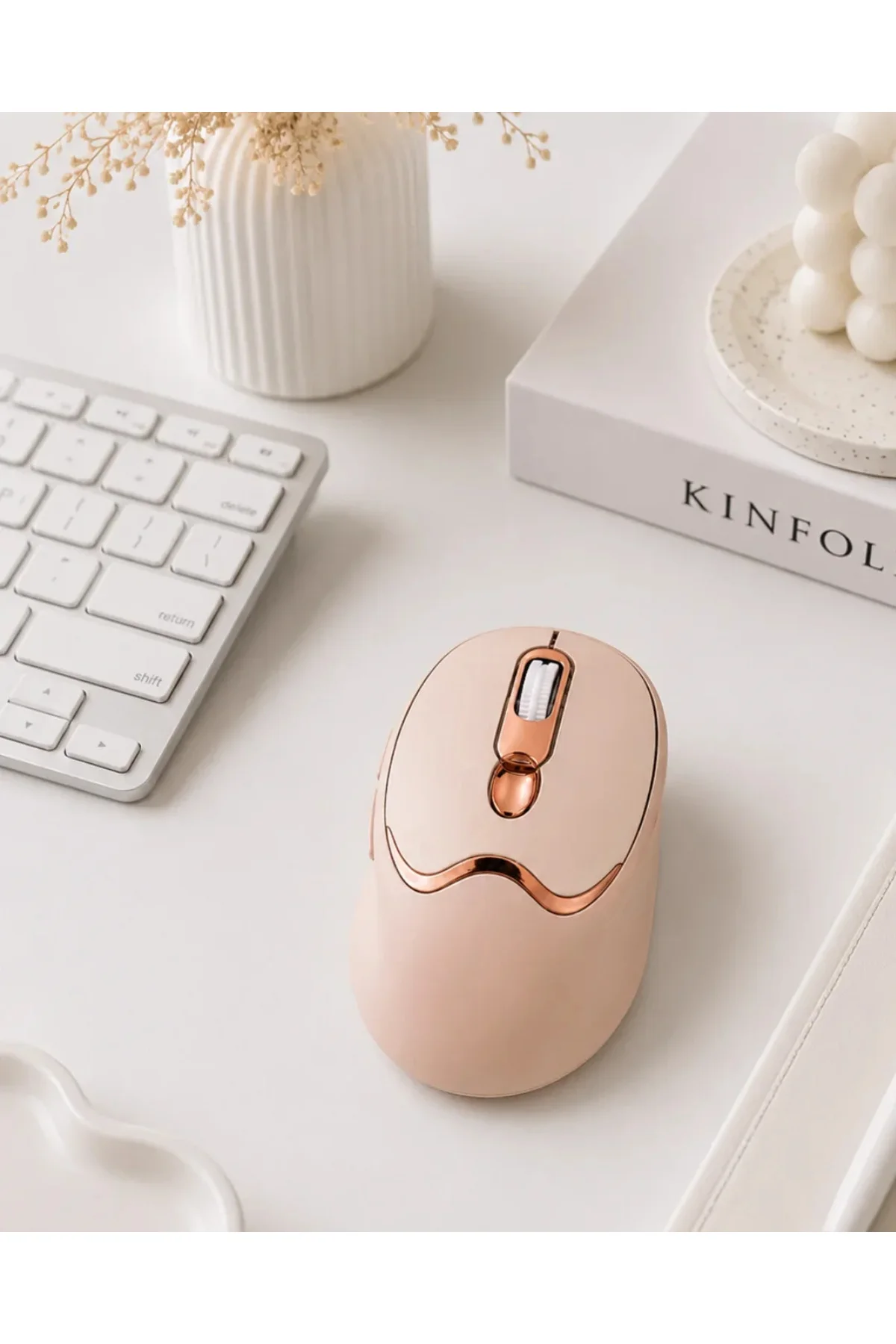 Sessiz Tıklama Özellikli Şarjlı Kablosuz Mouse Çoklu Cihaz Uyumlu