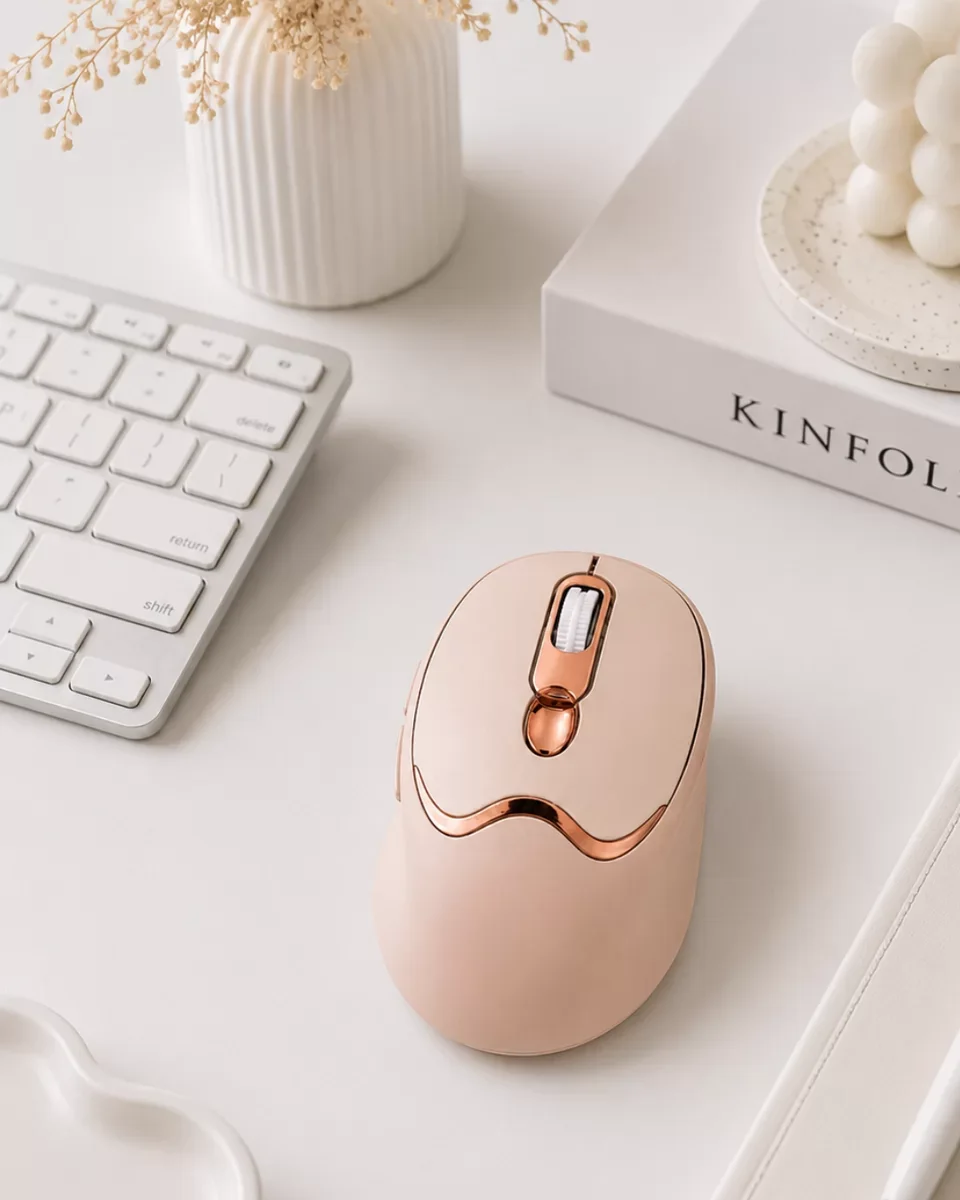 Sessiz Tıklama Özellikli Şarjlı Kablosuz Mouse - Çoklu Cihaz Uyumlu ve Ergonomik Tasarım