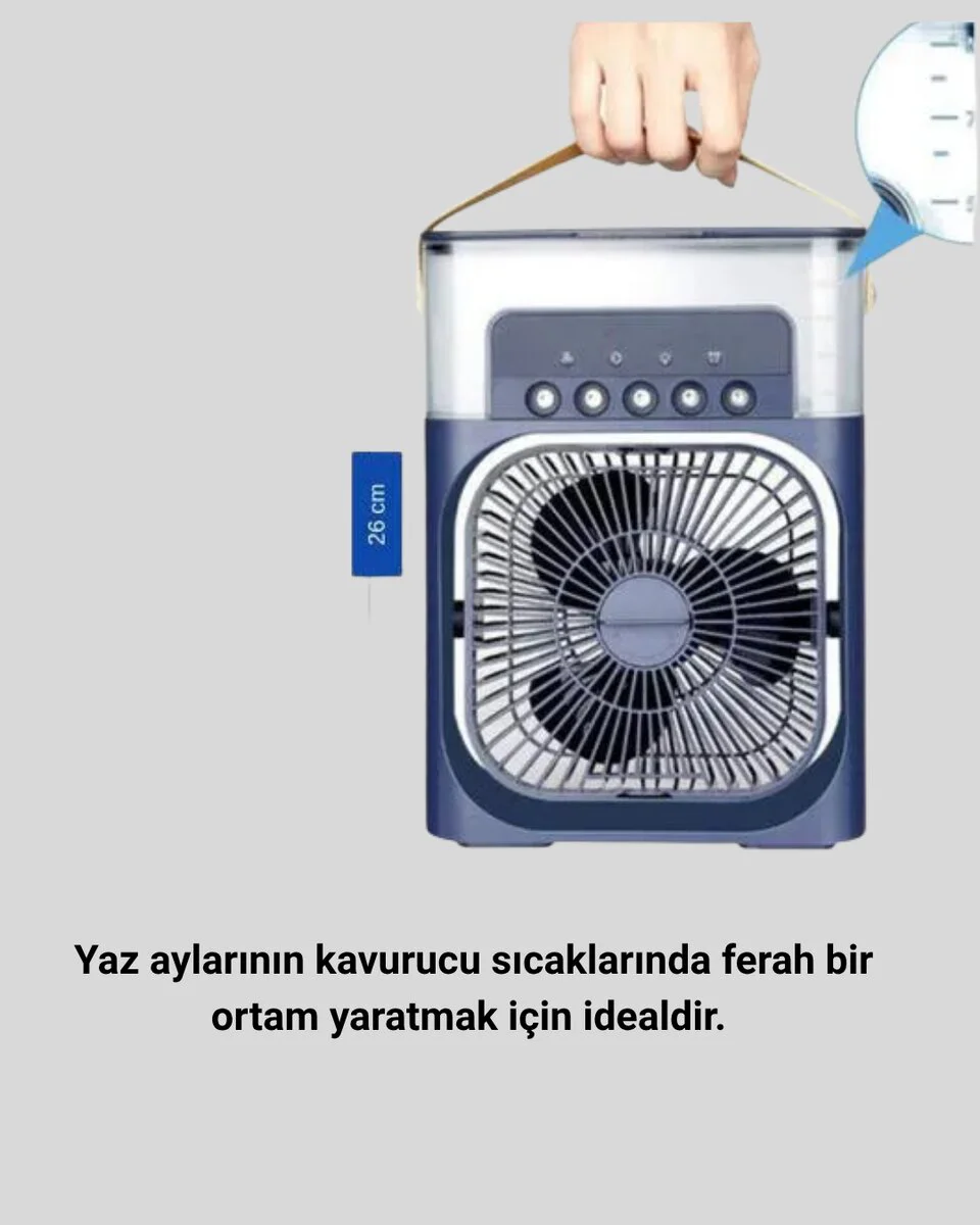 Sessiz Turbo Fan Soğutma Masası - Güçlü Hava Akışı ve Dekoratif Tasarım