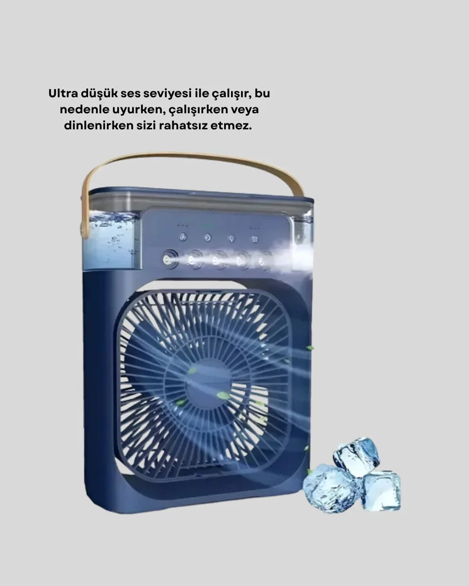 Sessiz Turbo Fan Soğutma Masası - Güçlü Hava Akışı ve Dekoratif Tasarım