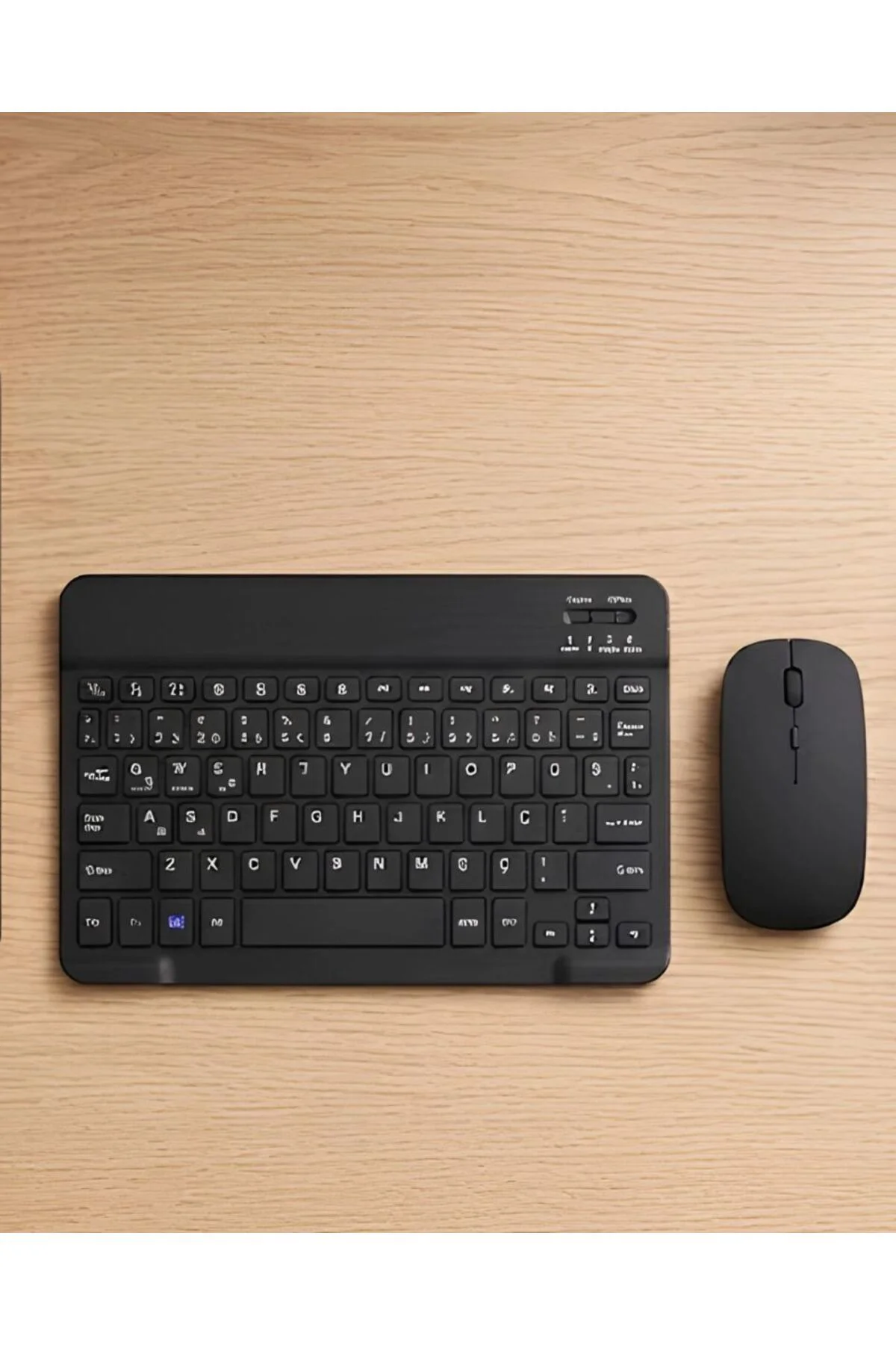 Sessiz Tuşlu Kablosuz Klavye Mouse Seti Çoklu Cihaz Uyumlu