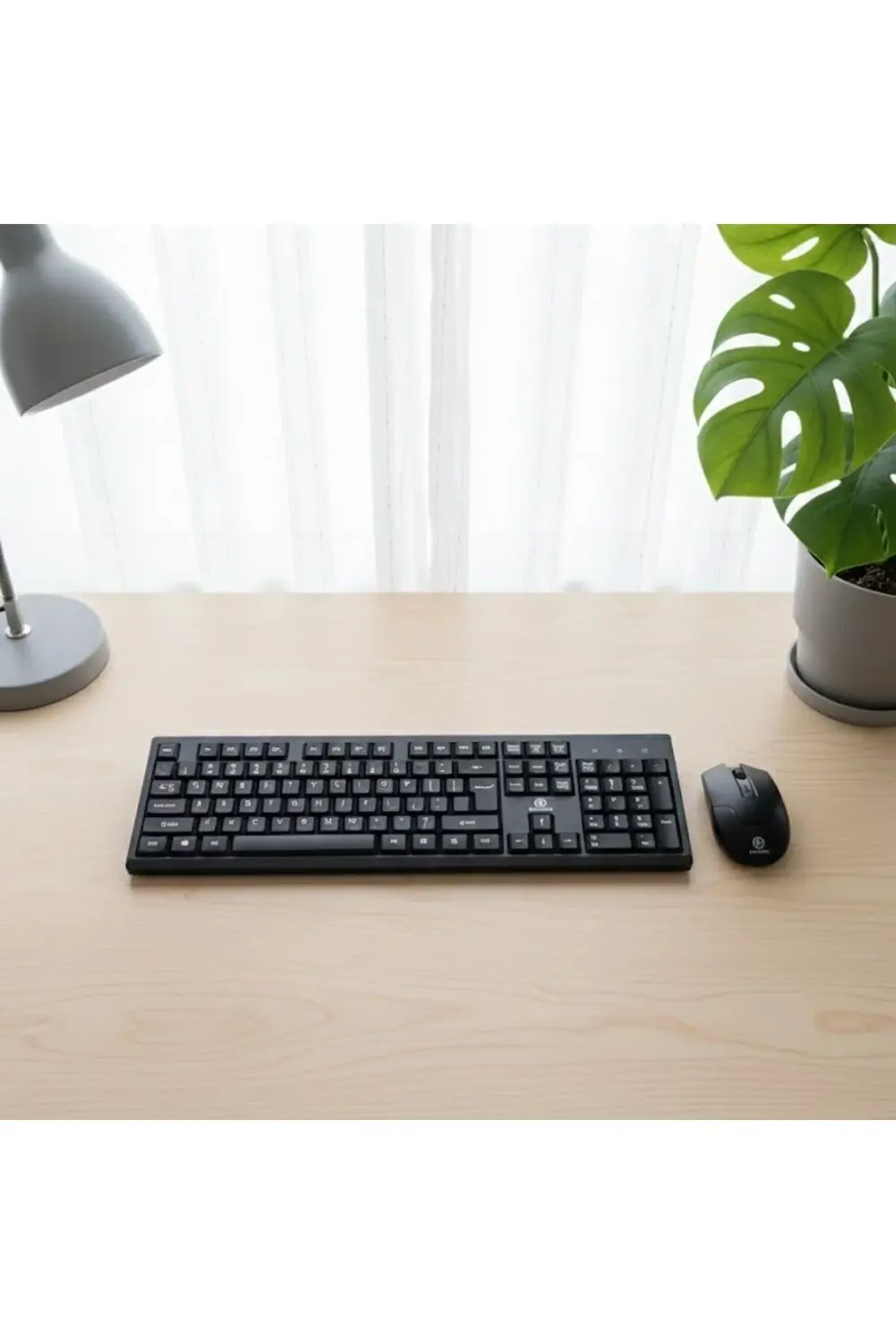 Sessiz Tuşlu Kablosuz Q Klavye ve Mouse Seti (Ofis ve Ev Tipi)