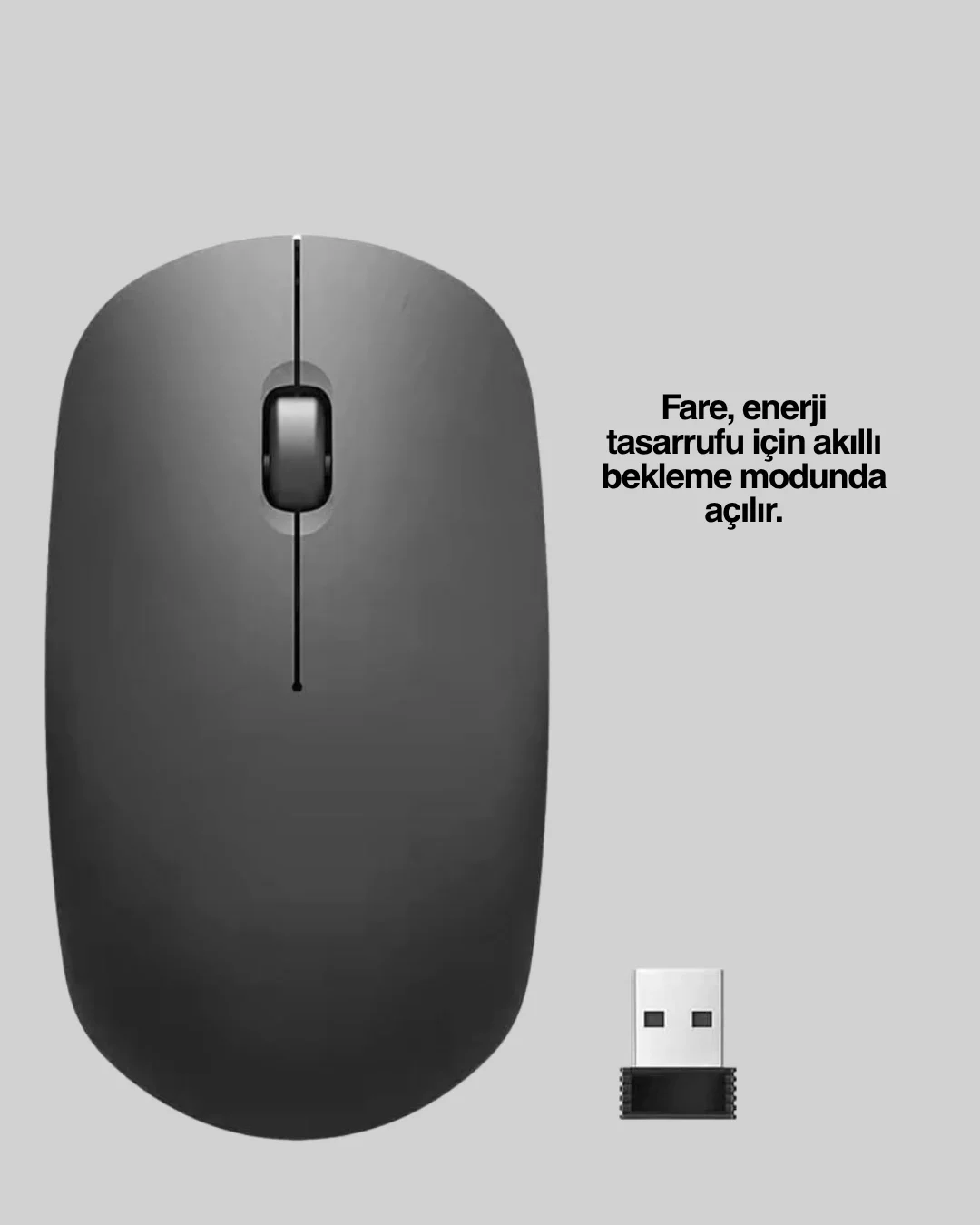 Sessiz ve Ergonomik Mouse – USB Bağlantılı ve DPI Ayarlı - Görsel 3