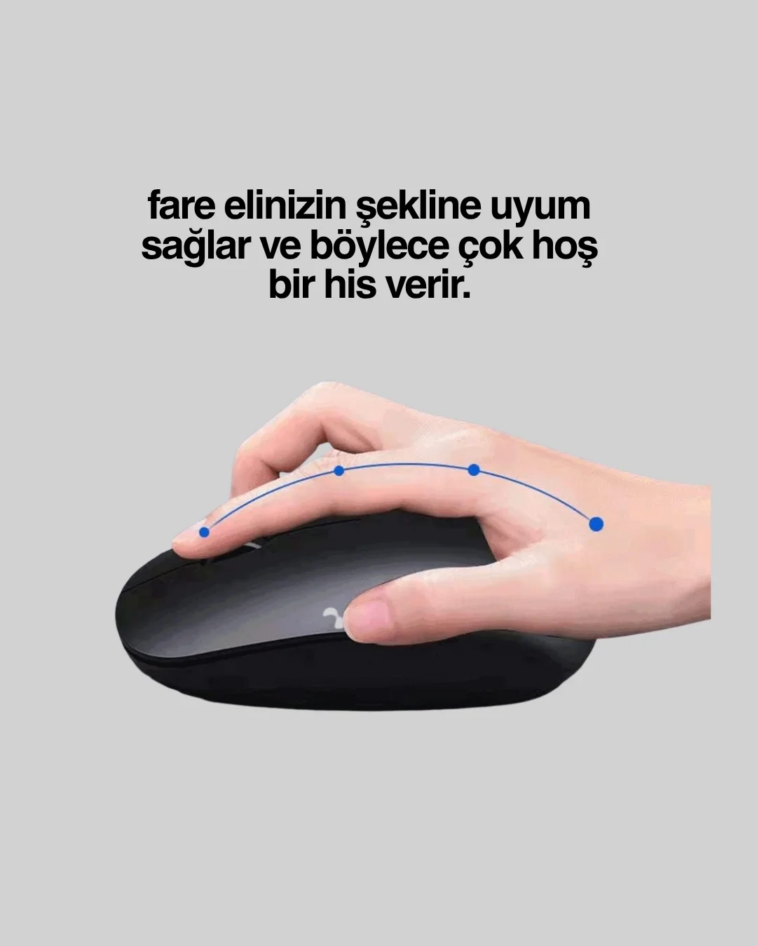 Sessiz ve Ergonomik Mouse – USB Bağlantılı ve DPI Ayarlı - Görsel 4