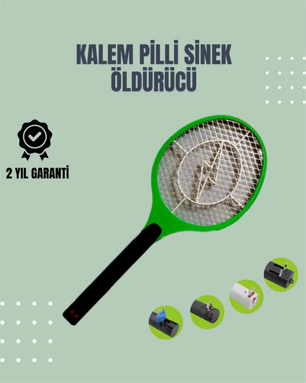 Sessiz ve Etkili Elektronik Sineklik - 3 Katmanlı Koruyucu Izgara ile Böcek Öldürücü