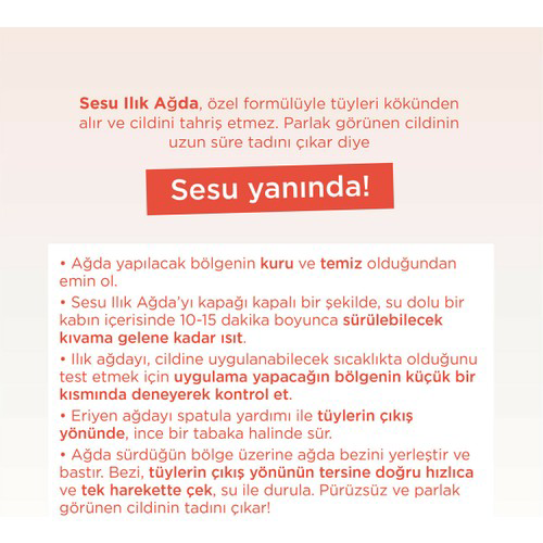 Sesu Ilık Ağda Turuncu 250 Gr