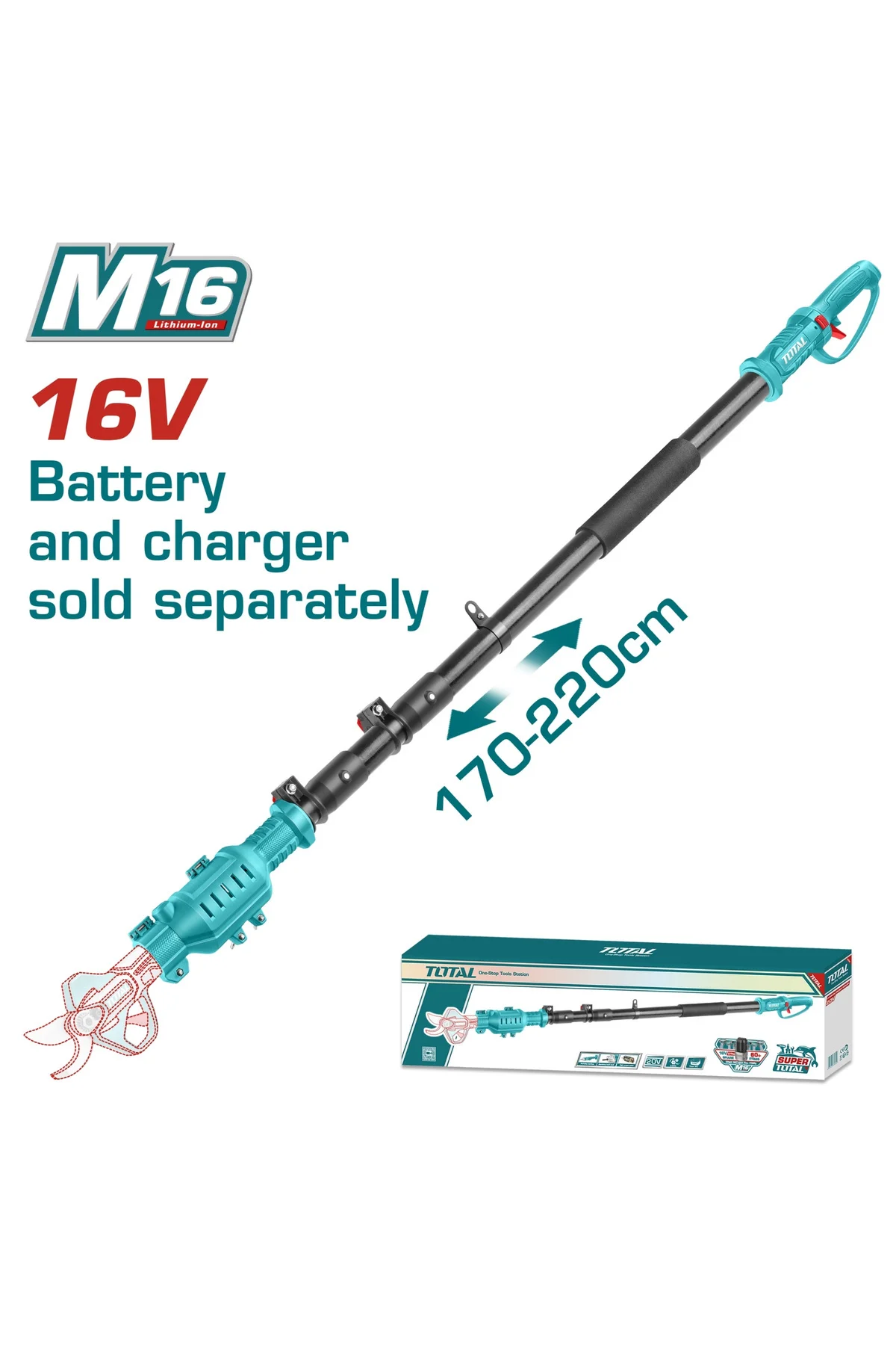 Set-10 (TOTAL LI-ION AKÜLÜ 16V BUDAMA MAKASI+TOTAL 16V AKÜLÜ BUDAMA MAKASI TELESKOPİK SAPI) Fiyatı, Yorumları ve Özellikleri