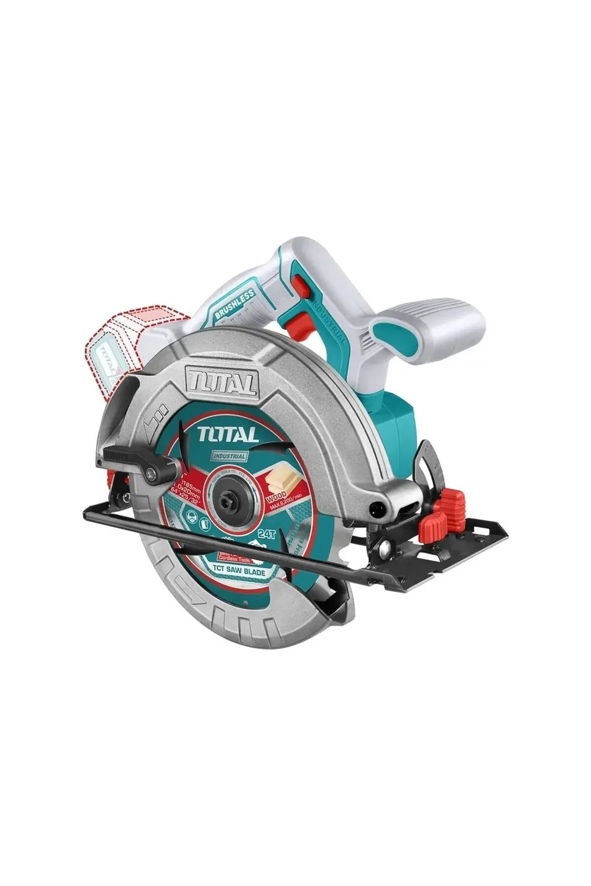 Set-3 Li-Ion Akülü Daire Testere TSLI1851 + Li-Ion Batarya 20V 4.